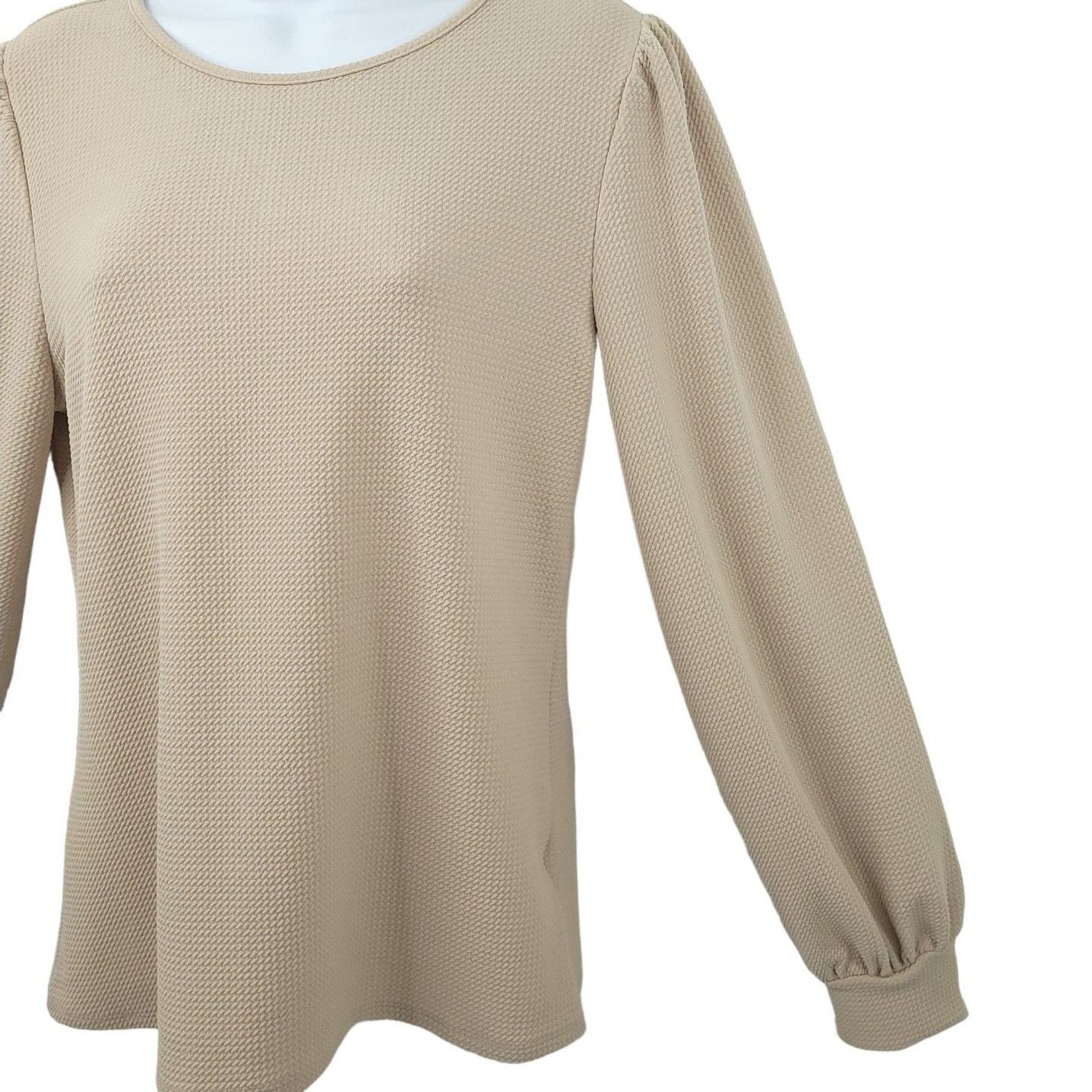 Express Express Top Womens M Waffle Textured Knit Fairycore Coquette Size M / US 6-8 / IT 42-44 - 5 Thumbnail