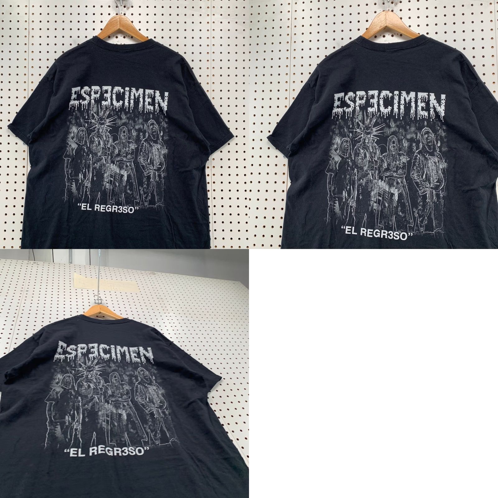 Vintage VINTAGE Especimen Shirt Mens XL Black El Regreso Rock & Death Embroidered Graphic Goth Size US XL / EU 56 / 4 - 9 Thumbnail