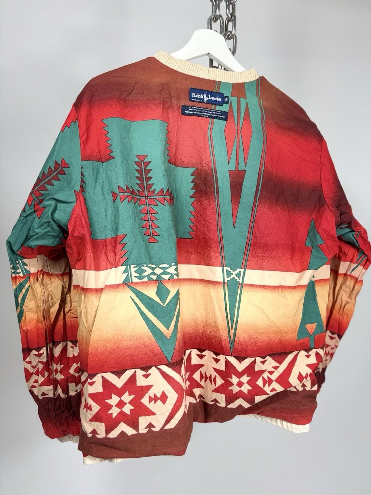 Polo Ralph Lauren Vintage Ralph Lauren Indian Head Aztec Reversible Pullover Size US S / EU 44-46 / 1 - 3 Thumbnail