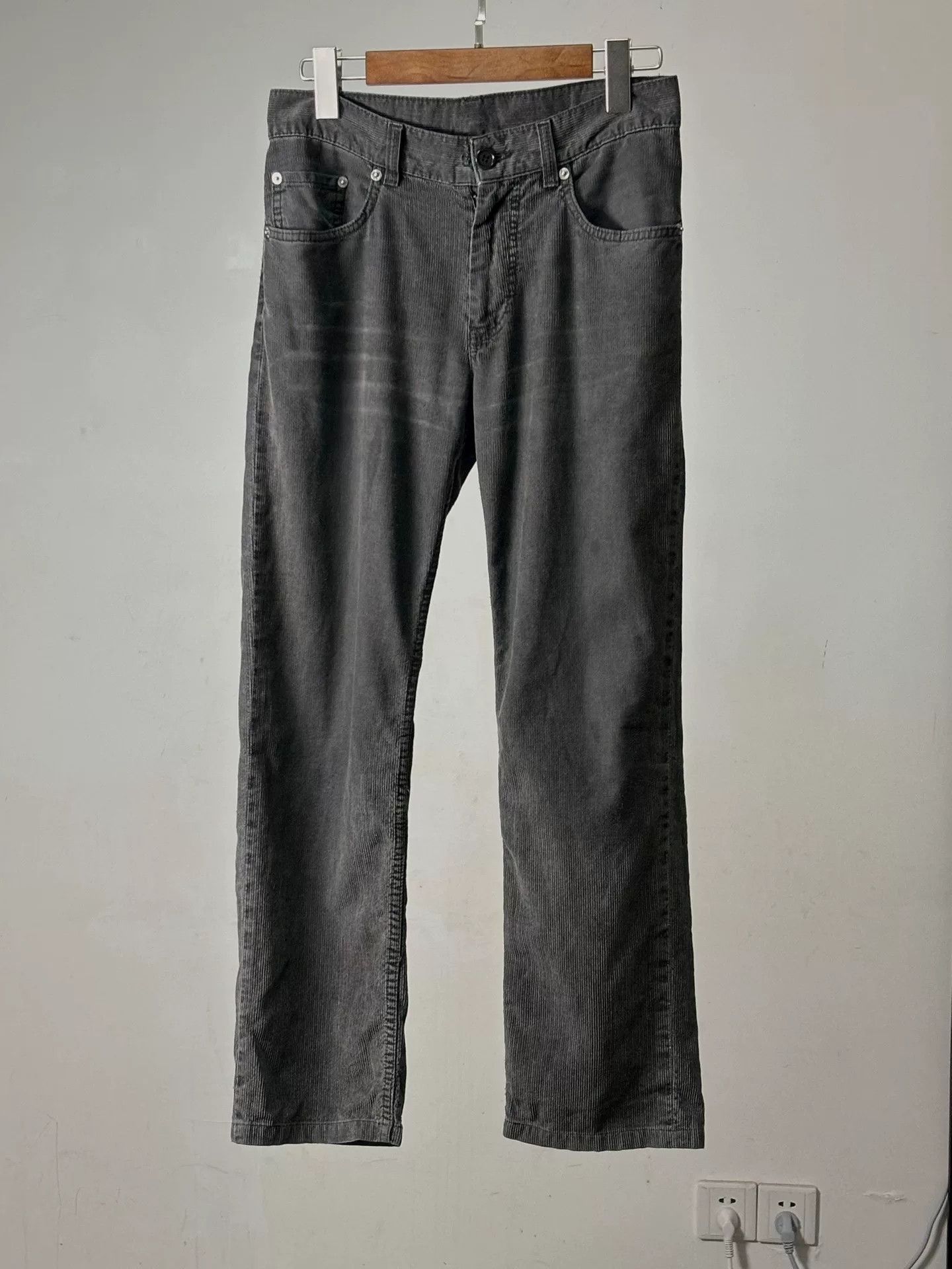 Helmut Lang helmut lang water-washed gray corduroy pants Size US 28 / EU 44 - 1 Thumbnail