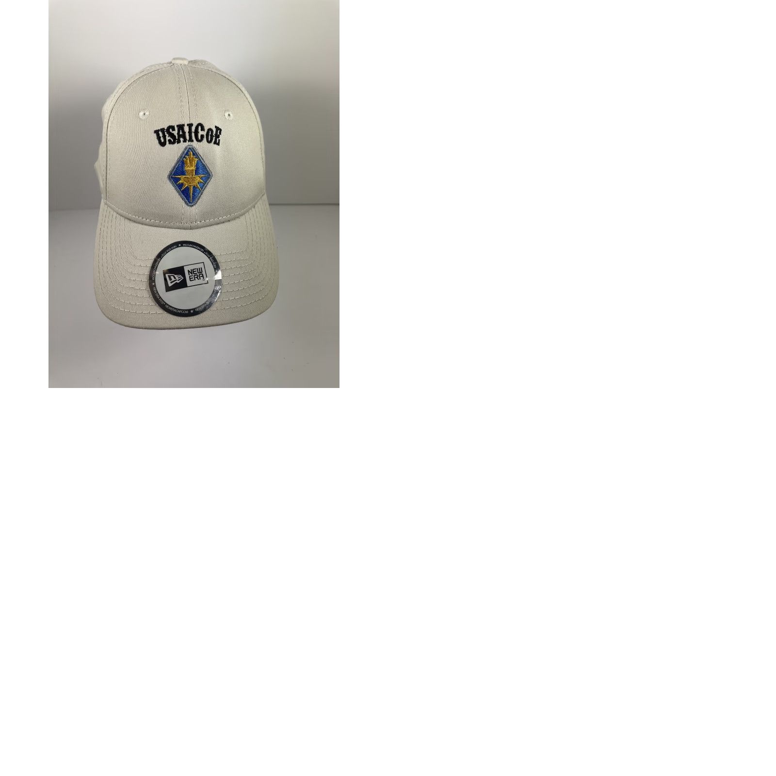 New Era New Era Army Baseball Cap Fitted Sz S/M Light Beige Embroidery Logo Unisex Adults Cap Size ONE SIZE - 9 Thumbnail