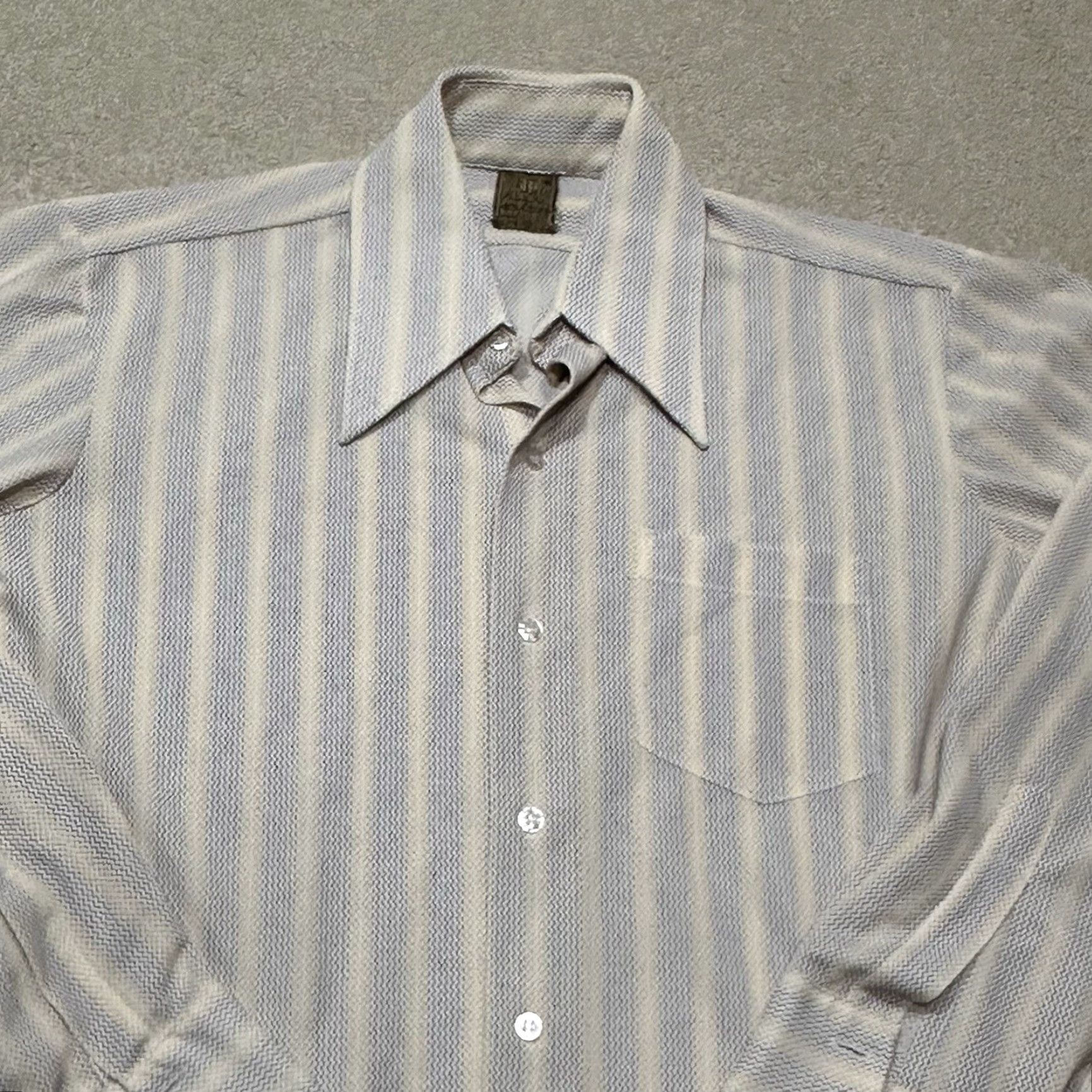 Vintage VINTAGE Jandy Place Button Up Shirt Mens L Yellow Dagger Collar Disco 1970s Long Sleeve Polyester Shirt Mens L Womens? Size US L / EU 52-54 / 3 - 4 Thumbnail