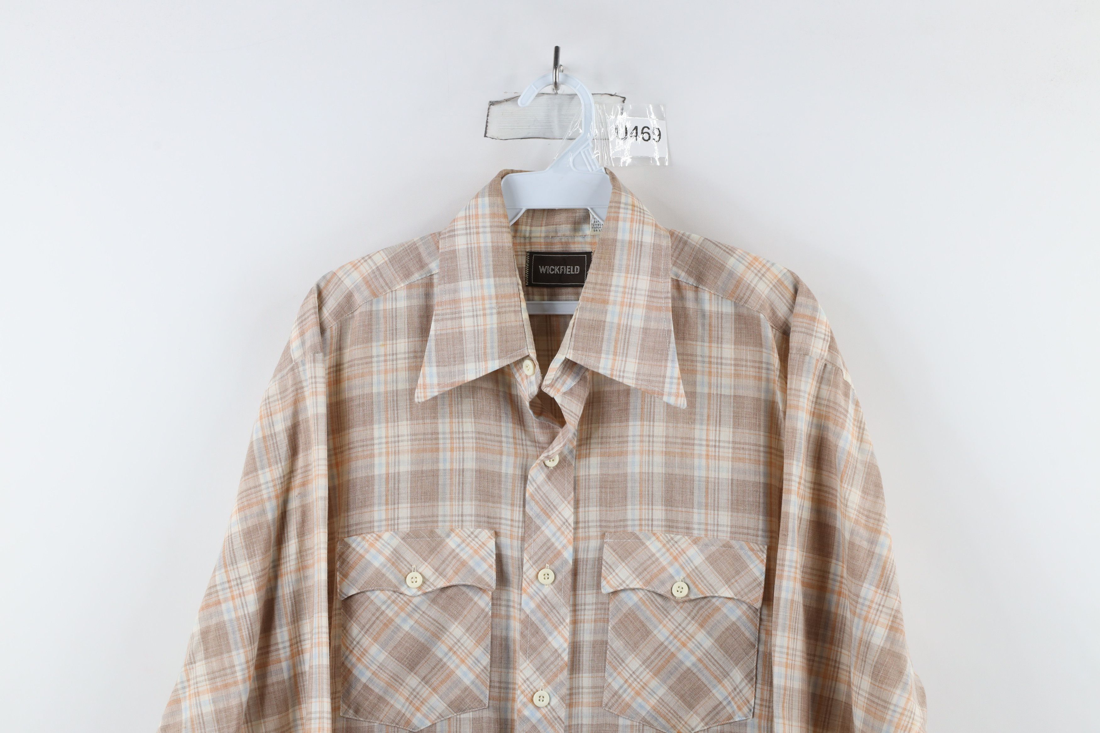 Vintage Vintage 70s Streetwear Rodeo Collared Button Shirt Plaid Size US L / EU 52-54 / 3 - 2 Thumbnail