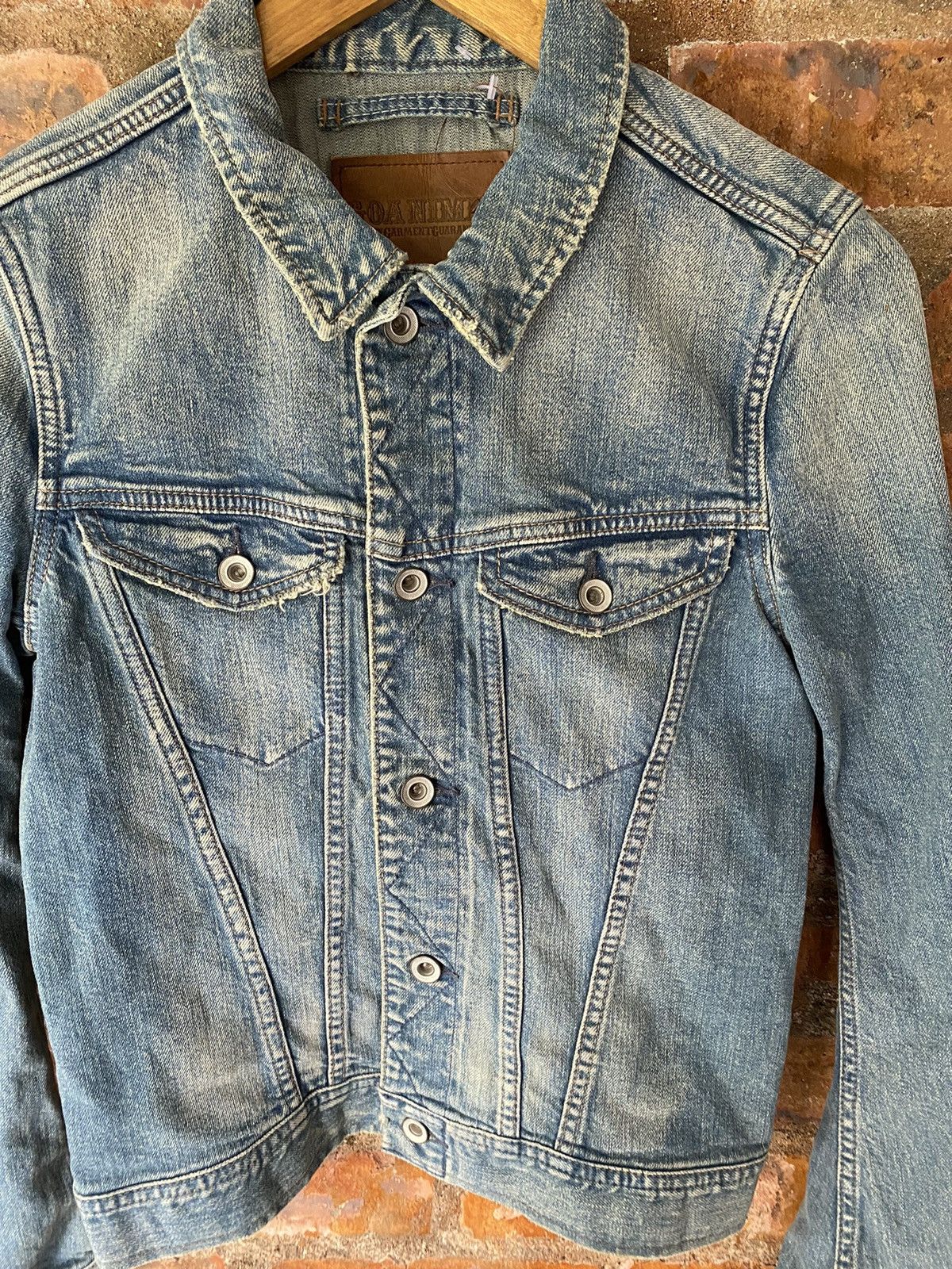 GOA 2000s GOA stone wash V denim Jacket Size US S / EU 44-46 / 1 - 5 Thumbnail