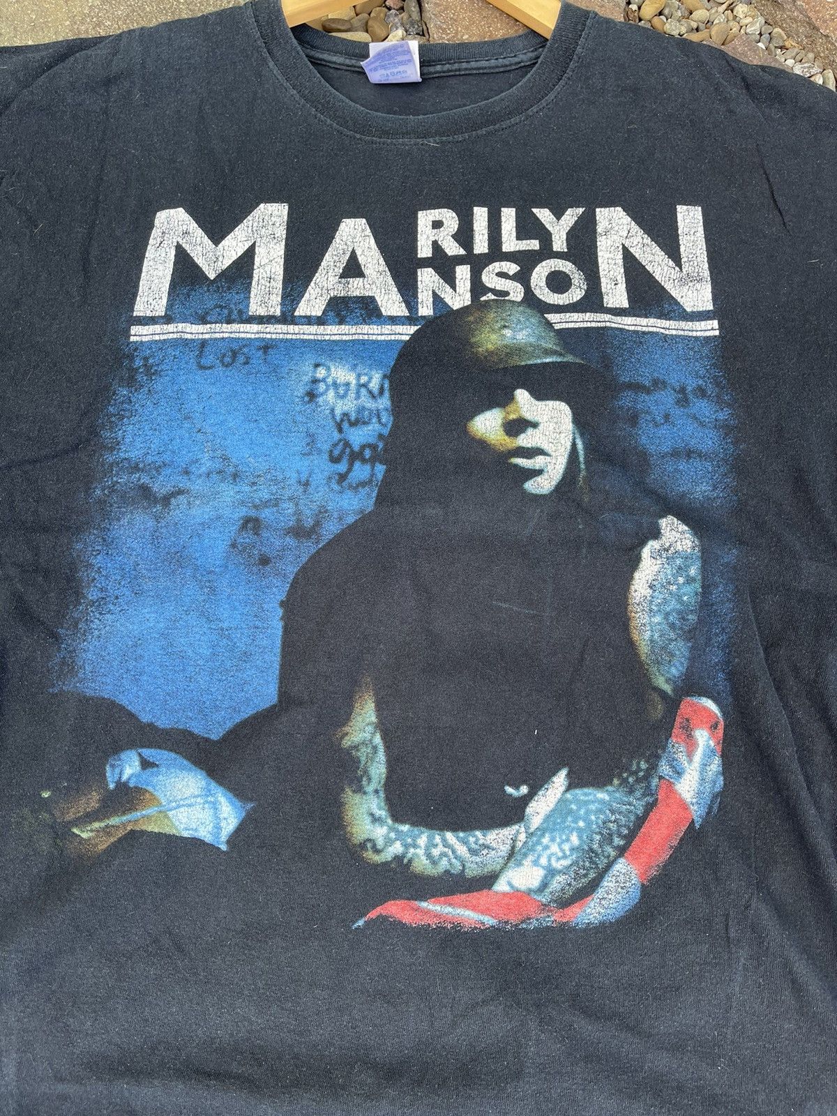 Band Tees × Marilyn Manson × Vintage Marilyn Manson Vintage big logo tee Size US XL / EU 56 / 4 - 8 Thumbnail