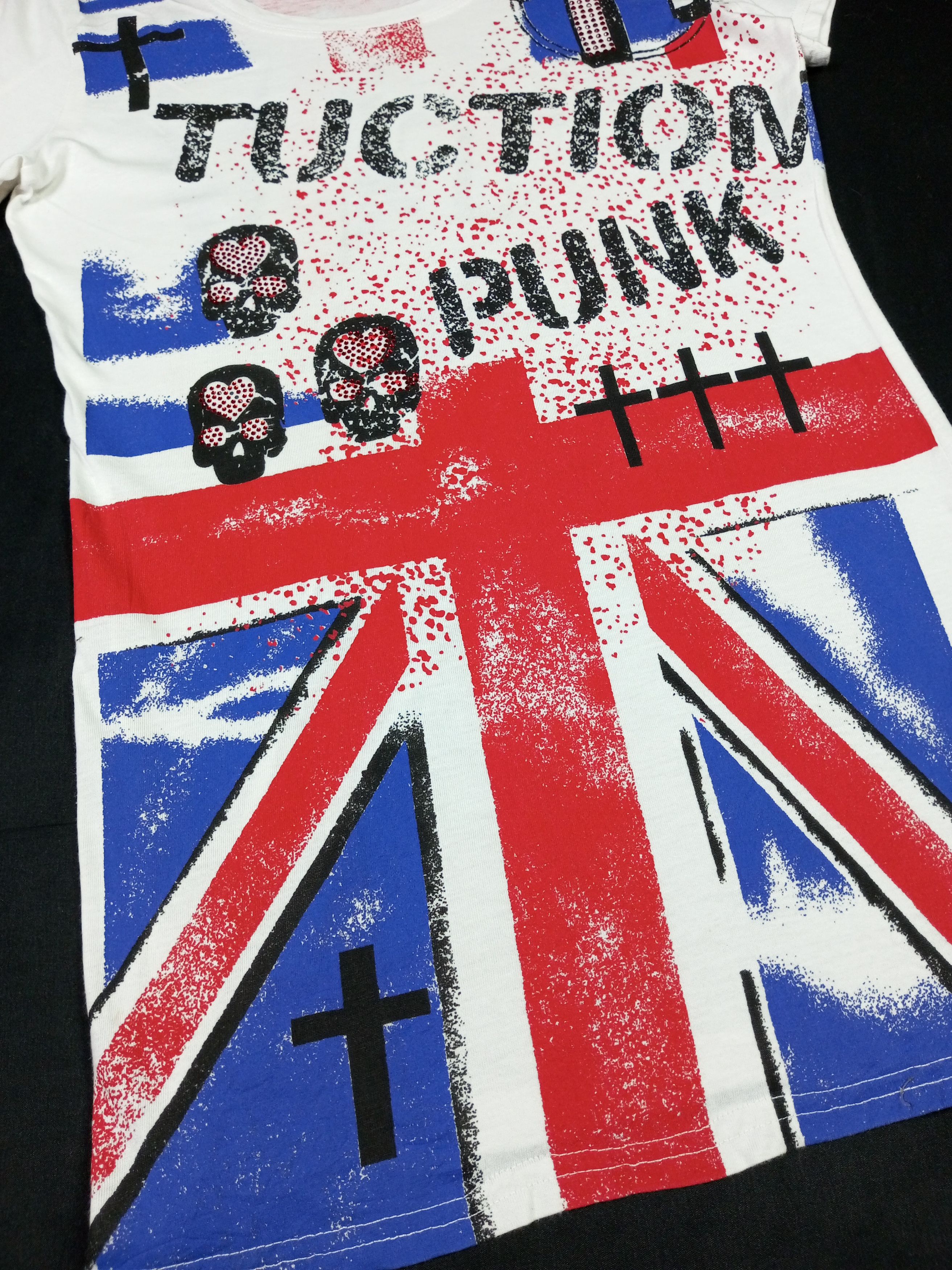 Japanese Brand ☠️TUCTION PUNK Style Skull And Cross Pattern 🕸️ Size S / US 4 / IT 40 - 4 Thumbnail