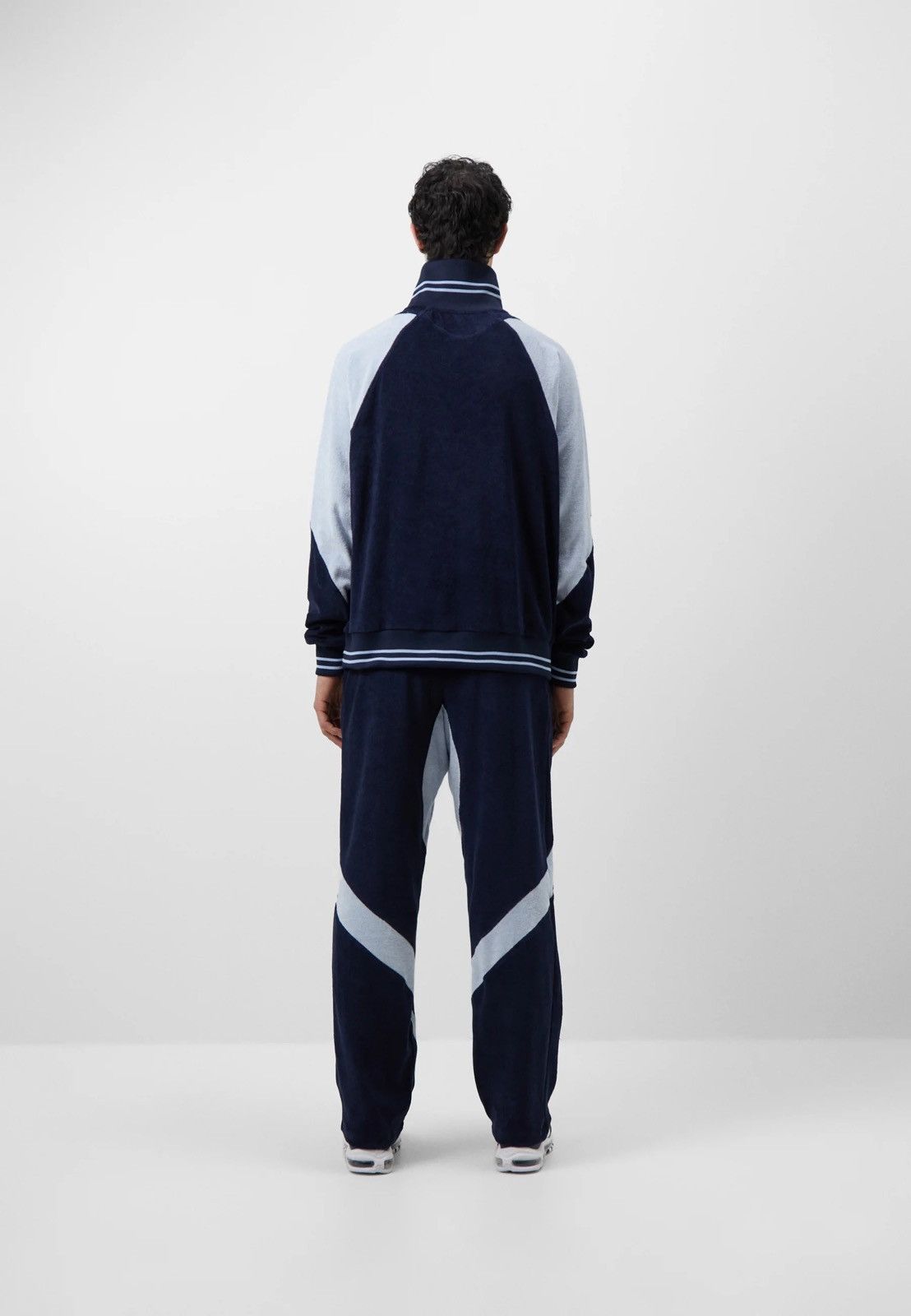 Saul Nash !DS! SS23 Saul Nash Navy Paneled Sweatshirt Size US L / EU 52-54 / 3 - 3 Thumbnail