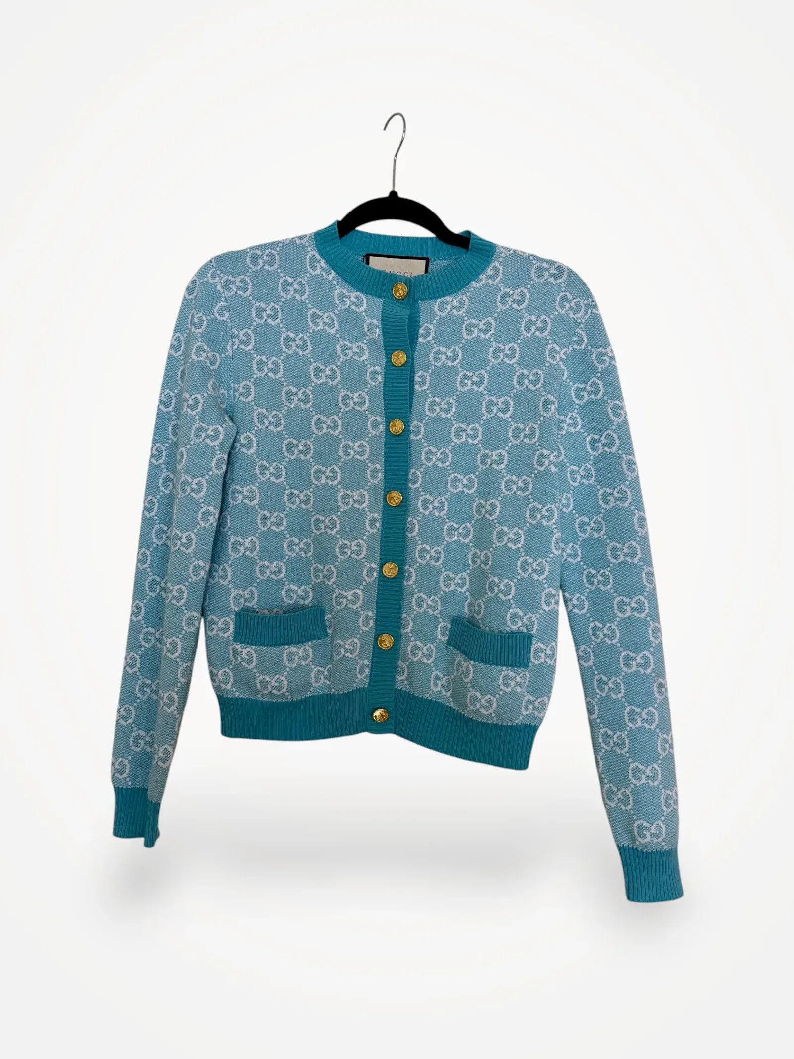 Gucci Gucci Gucci Monogram Wool Kit Cardigan Cardigan Size XS / US 0-2 / IT 36-38 - 1 Thumbnail