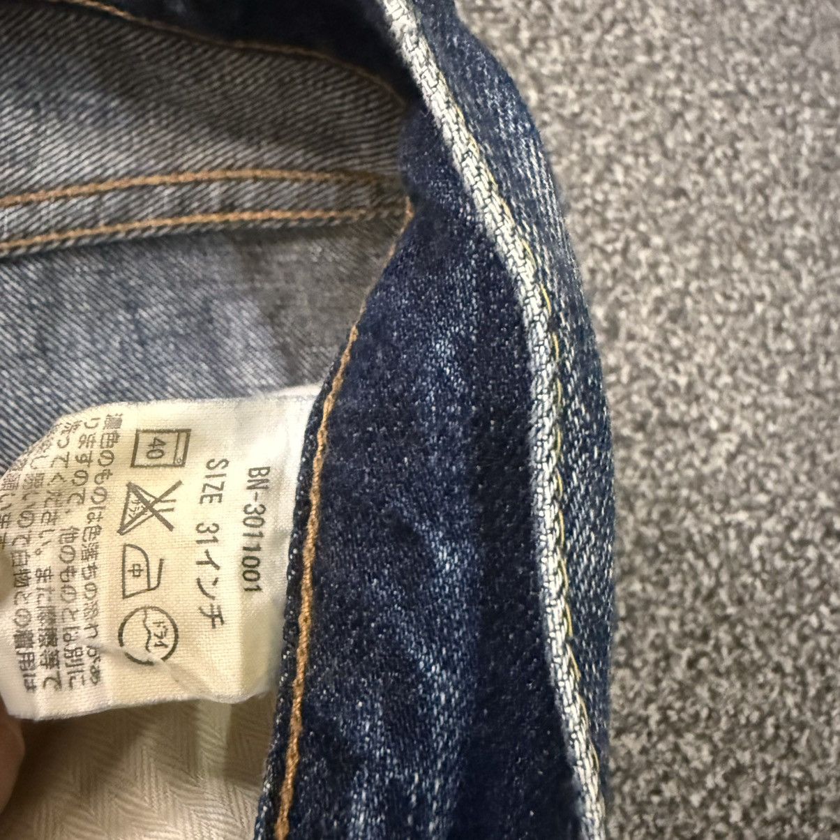 14th Addiction Vintage 90s Distressed Wash Back Number Straight Cut Denim Size US 34 / EU 50 - 15 Thumbnail