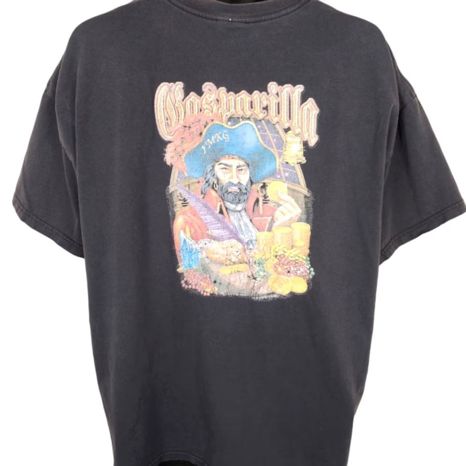 Vintage VINTAGE Gasparilla Pirate Festival T Shirt Mens XL Black Y2K Tampa Florida Size US XL / EU 56 / 4 - 4 Thumbnail