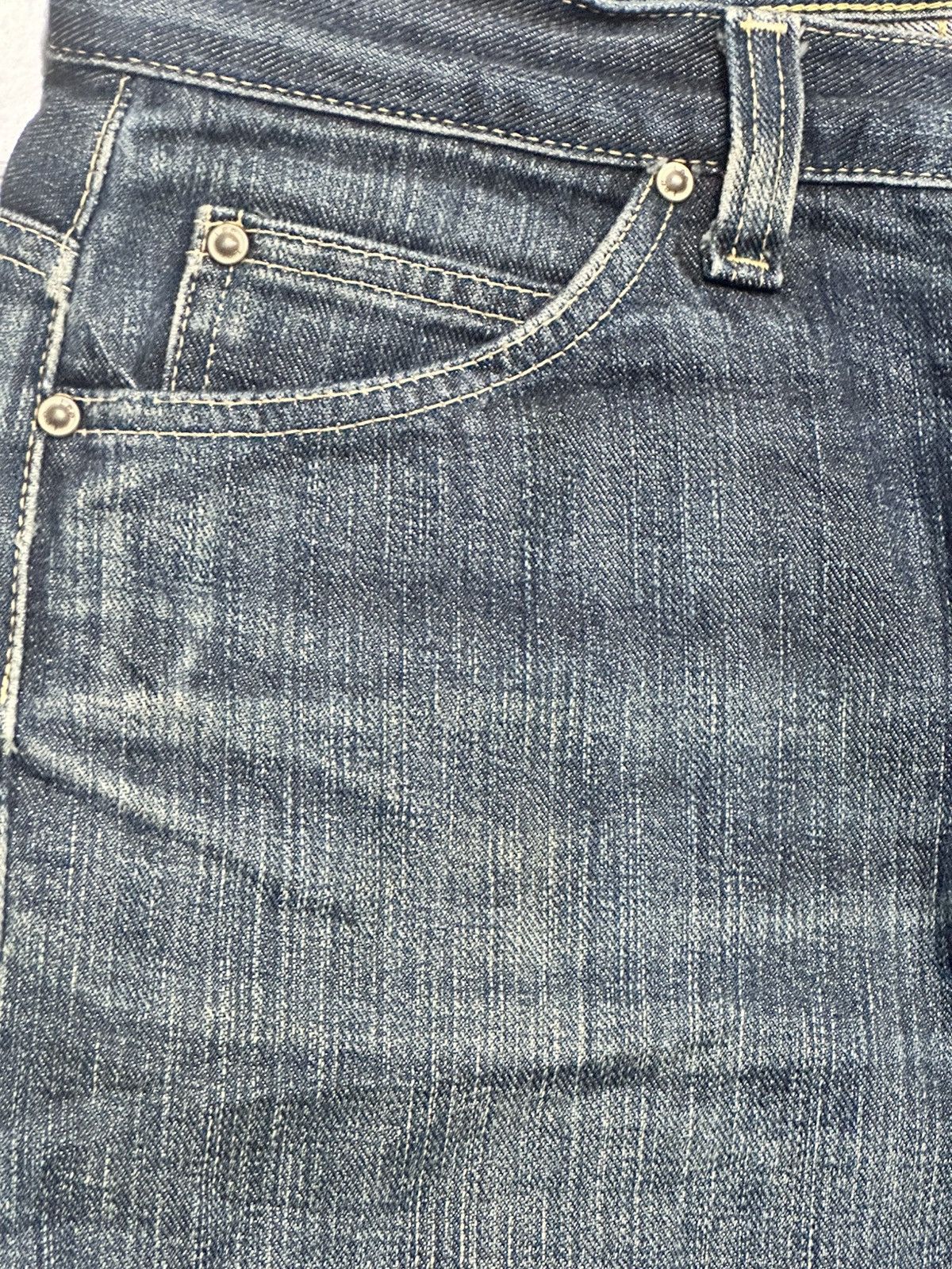 Lee Vintage Lee Riders Distressed Straight Leg Jeans Faded Wash Size US 31 - 3 Thumbnail