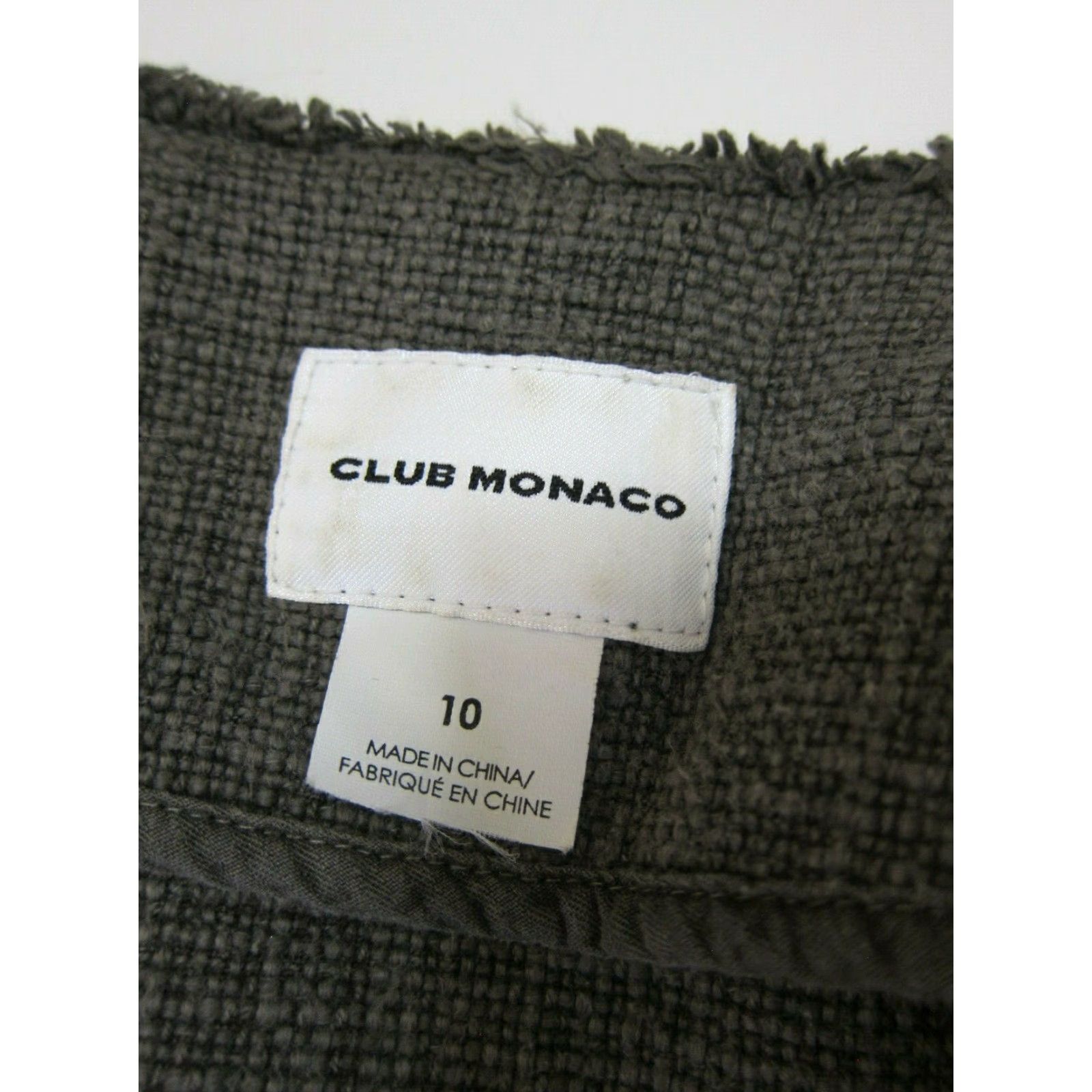 Club Monaco Club Monaco 100% Heavy Cotton Grey Blazer Suit Jacket Women Size 10 Size L / US 10 / IT 46 - 3 Thumbnail