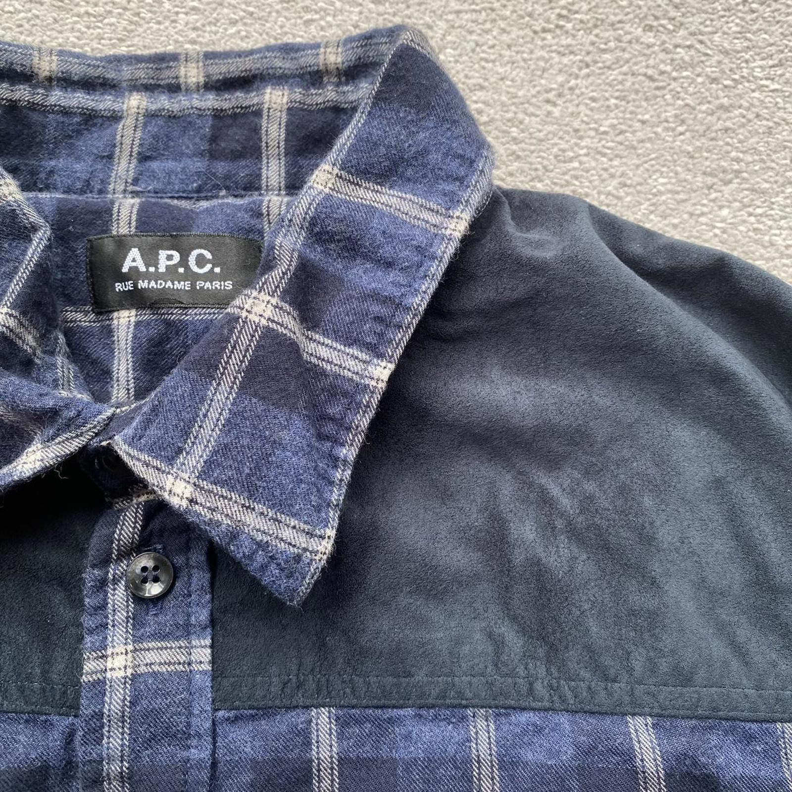 A.P.C. APC Checkered Flannel Button Up Shirt Size US M / EU 48-50 / 2 - 3 Thumbnail