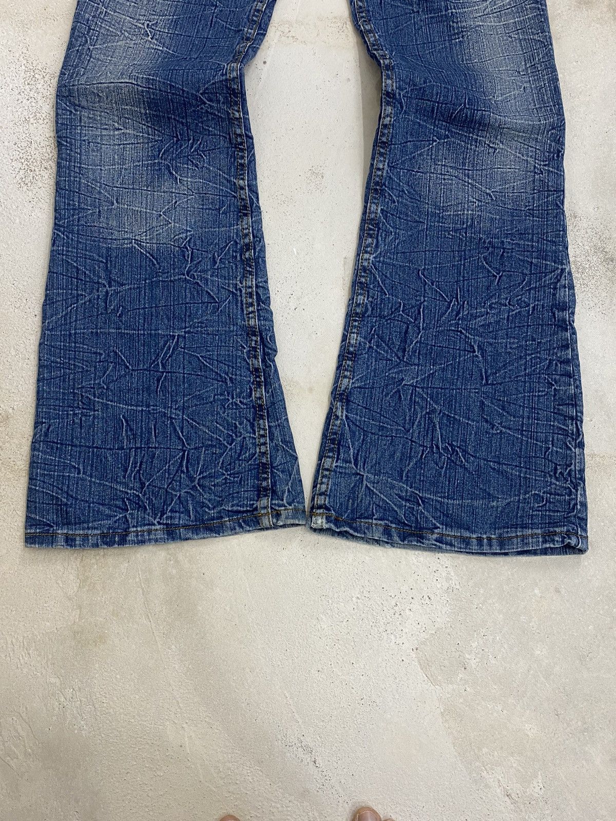If Six Was Nine × Japanese Brand Flare Je Classic Jean Sw.d 07 Blue Way Whisker Honeycomb Sty Size US 29 - 4 Thumbnail