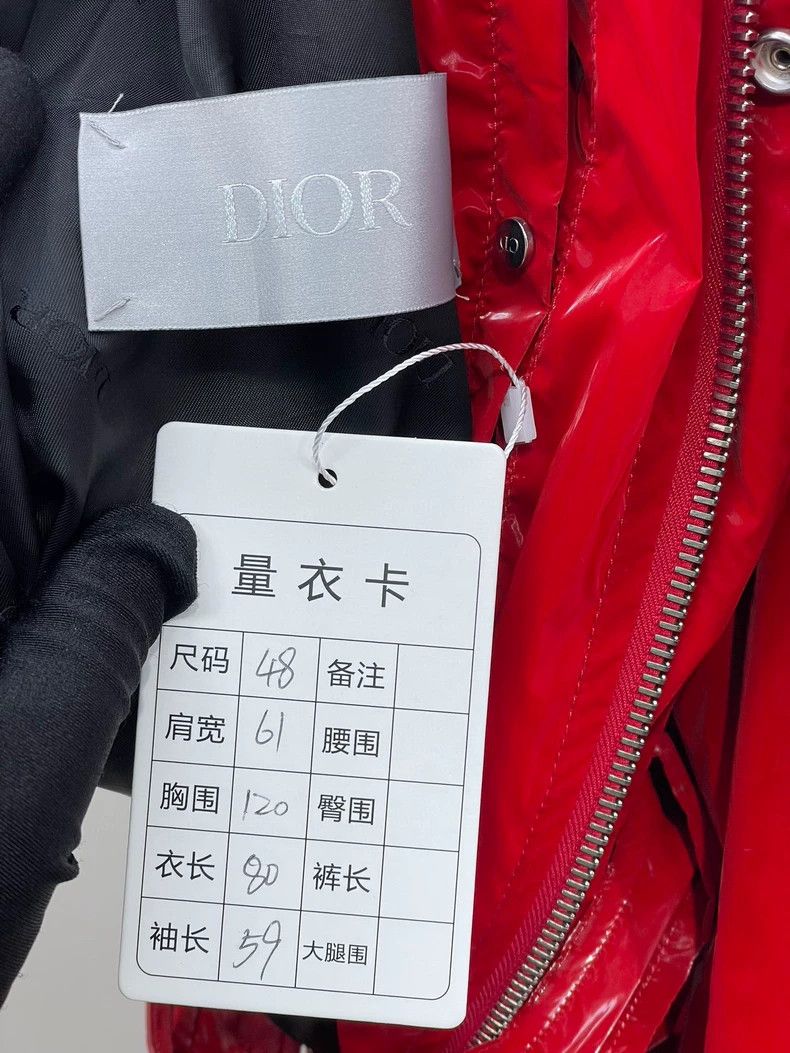 Dior Dior Wang Junkai's same red leather jacket 2501-Nextarrow Size US M / EU 48-50 / 2 - 8 Thumbnail