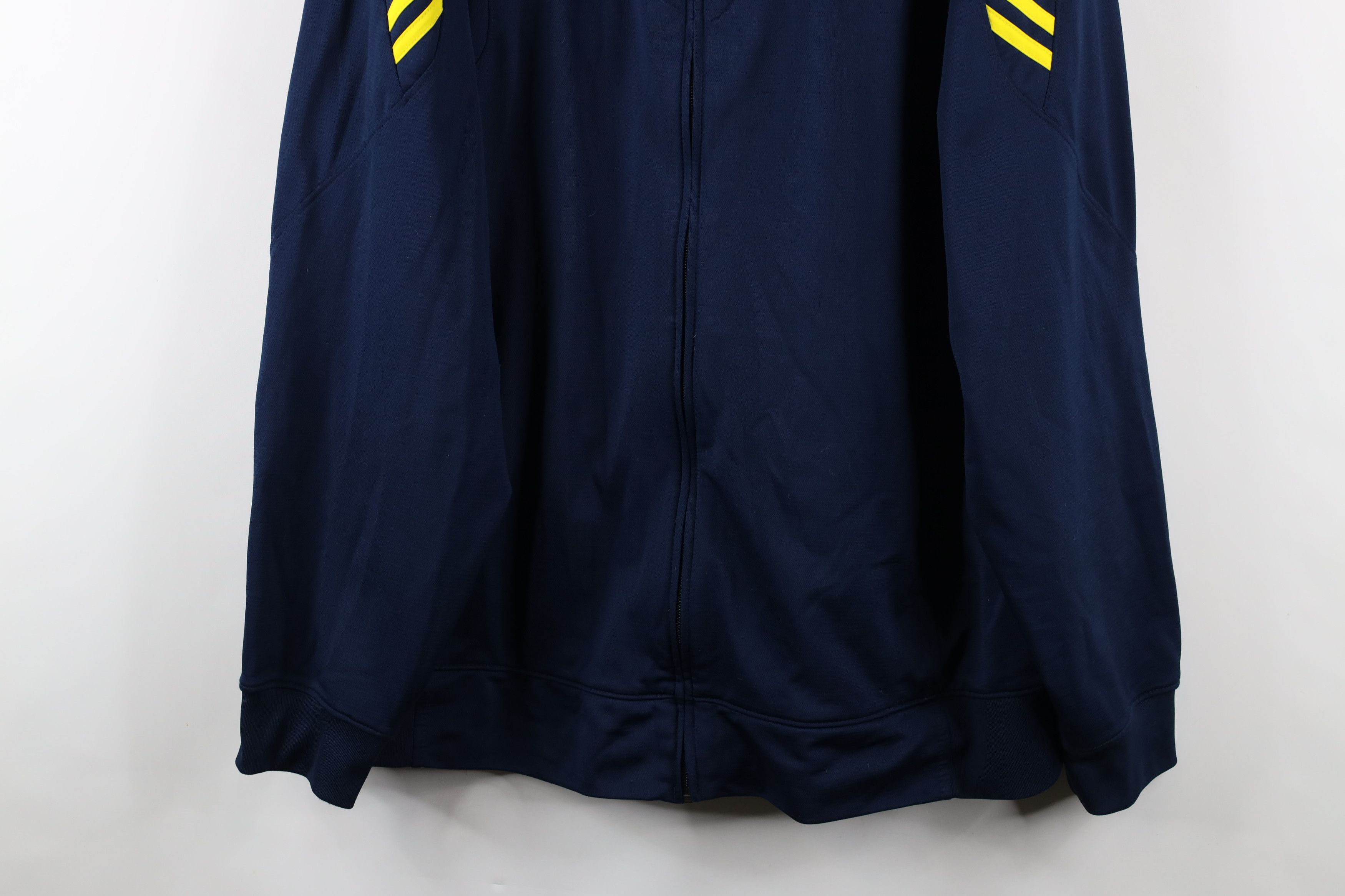 Adidas × Vintage Adidas University of Michigan Football Full Zip Jacket Size US XXL / EU 58 / 5 - 3 Thumbnail