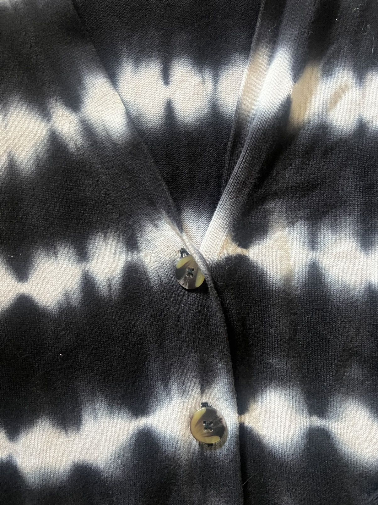 Sanctuary Sanctuary Black White Striped Tie Dye Long Cardigan | Small Size S / US 4 / IT 40 - 4 Thumbnail