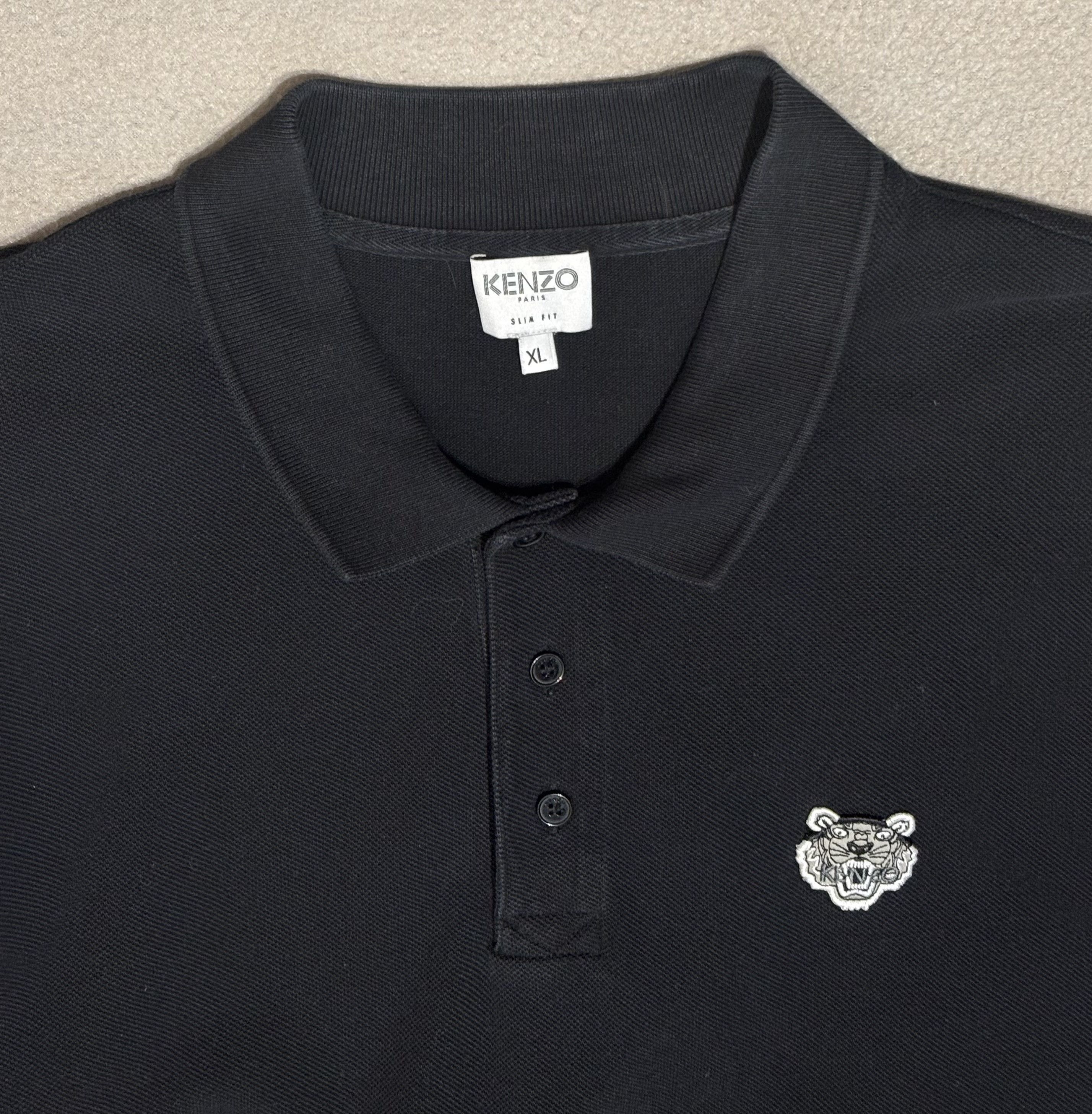 Kenzo Kenzo Happy Tiger Black Polo Size. XL Size US XL / EU 56 / 4 - 7 Thumbnail