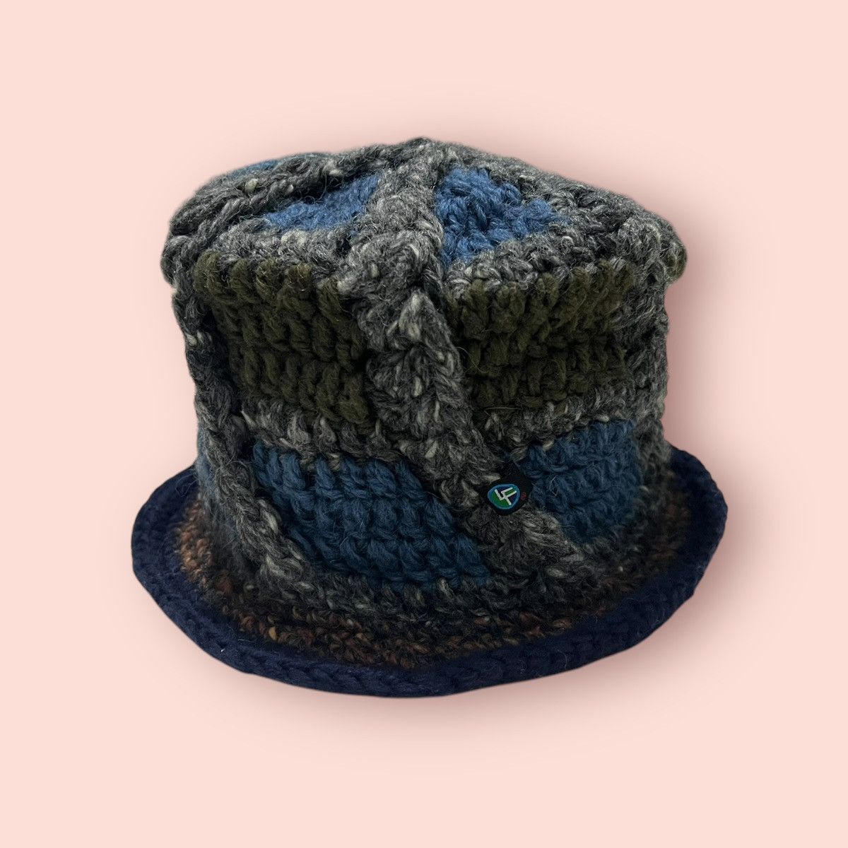 14th Addiction × Japanese Brand × Vintage VINTAGE LIGA FELIZ JAPAN CROCHET KNITTED BUCKET HAT Size ONE SIZE - 17 Thumbnail