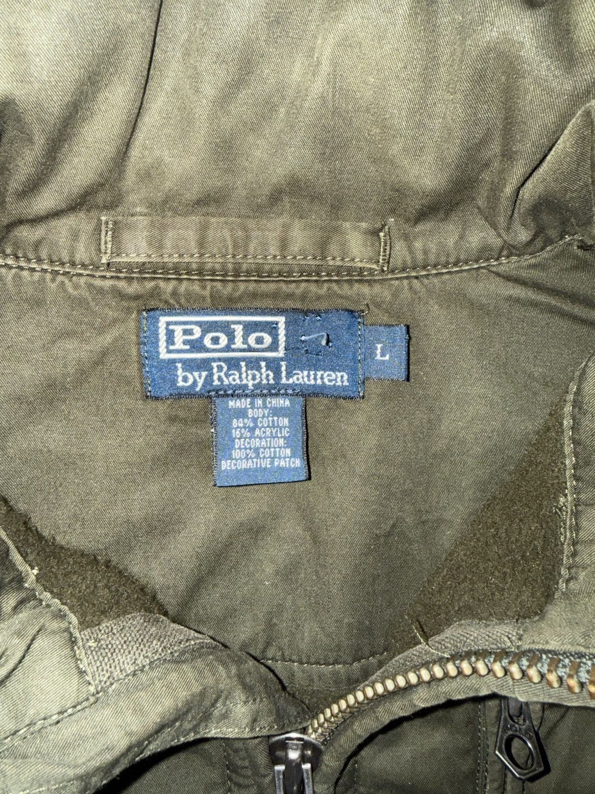 Polo Ralph Lauren Vintage Polo Ralph Lauren Olive Field Jacket w/ RRL Patch Size US L / EU 52-54 / 3 - 3 Thumbnail