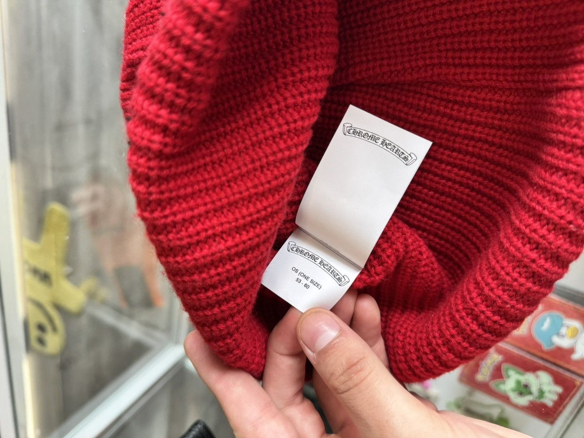 Chrome Hearts Chrome Hearts Red Sludge Beanie Brand New Size ONE SIZE - 4 Thumbnail