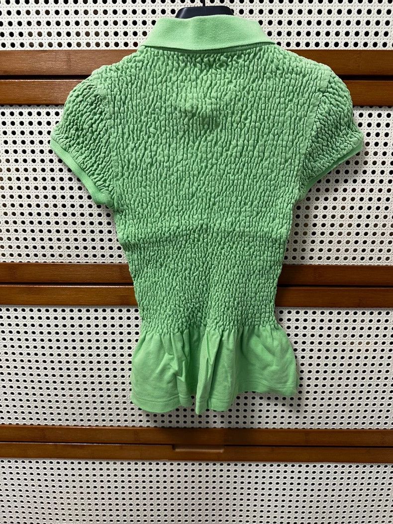 Balenciaga Balenciaga Super elastic plait polo short sleeve bright gr Size M / US 6-8 / IT 42-44 - 2 Thumbnail