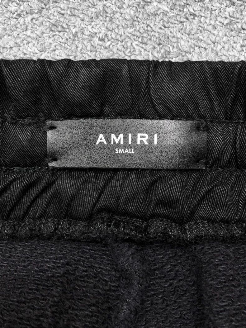 Amiri Amiri Size SKnee-pitched leather-damaged sweatpants 2501-Ne Size US 30 / EU 46 - 3 Thumbnail