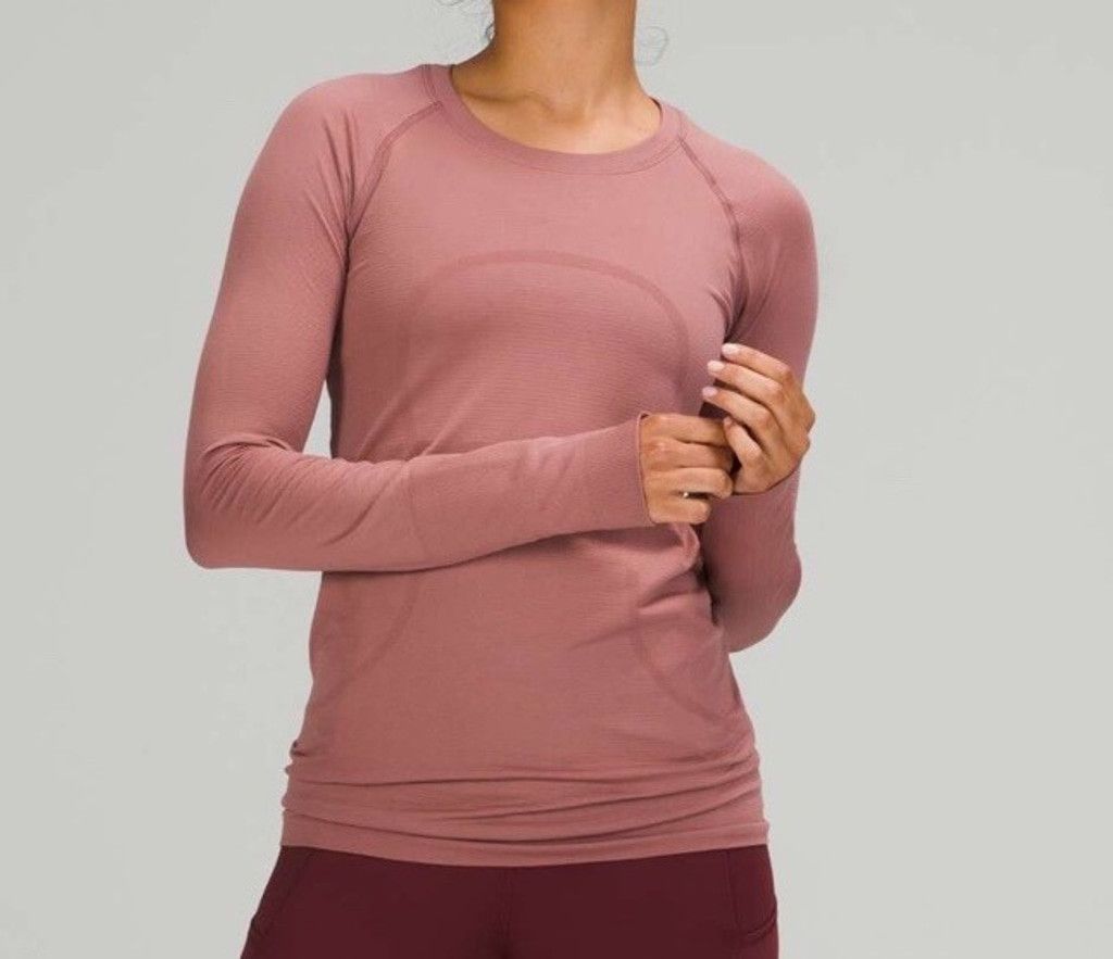 Lululemon LULULEMON SWIFTLY LONG SLEEVE SHIRT DUSTY PINK COLOR SIZE 0 Size XS / US 0-2 / IT 36-38 - 7 Thumbnail