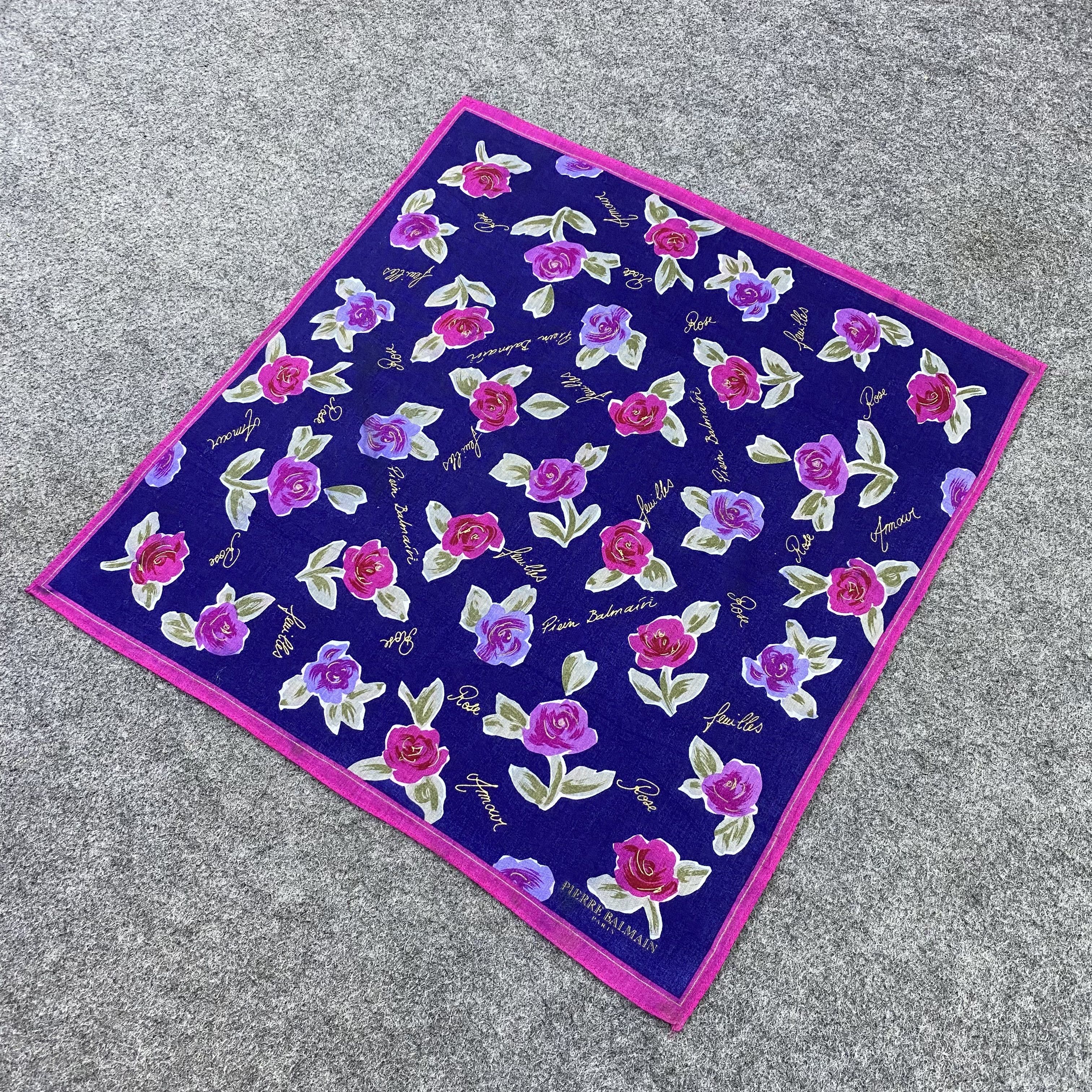Pierre Balmain Pierre Balmain Handkerchief / Bandana / Neckerchief-B1328 Size ONE SIZE - 4 Thumbnail
