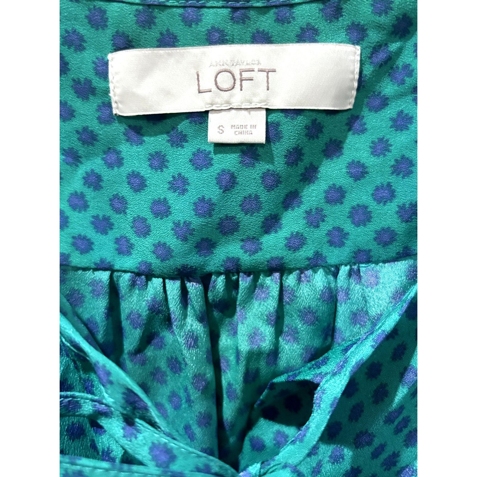 Loft LOFT Teal & Blue Speckled Sleeveless Shift Dress Sz S Size S / US 4 / IT 40 - 4 Thumbnail