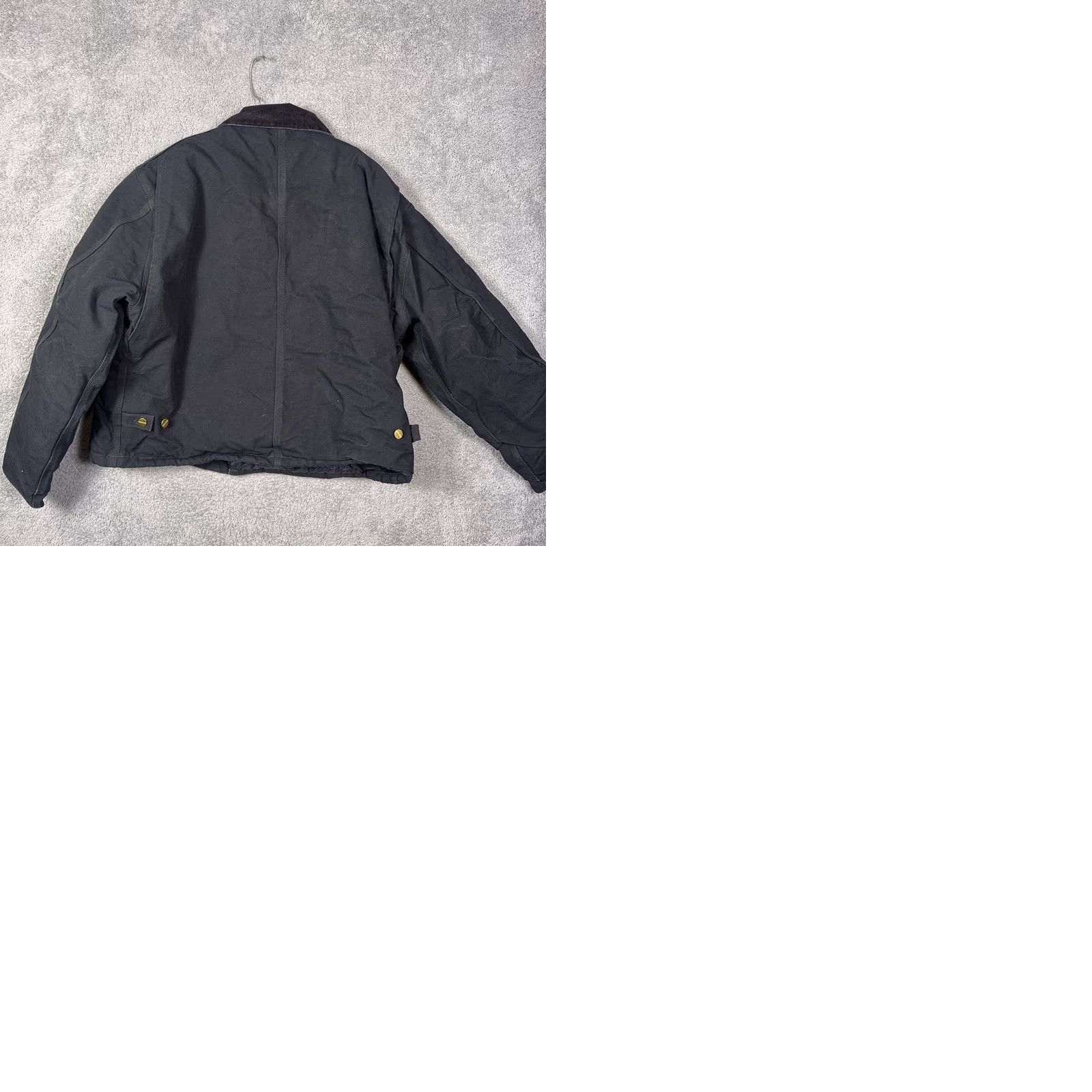 Carhartt VINTAGE Carhartt Jacket Men's 48R Detroit Black Arctic Quilt Lined Distress Fade Shirt Size US M / EU 48-50 / 2 - 9 Thumbnail
