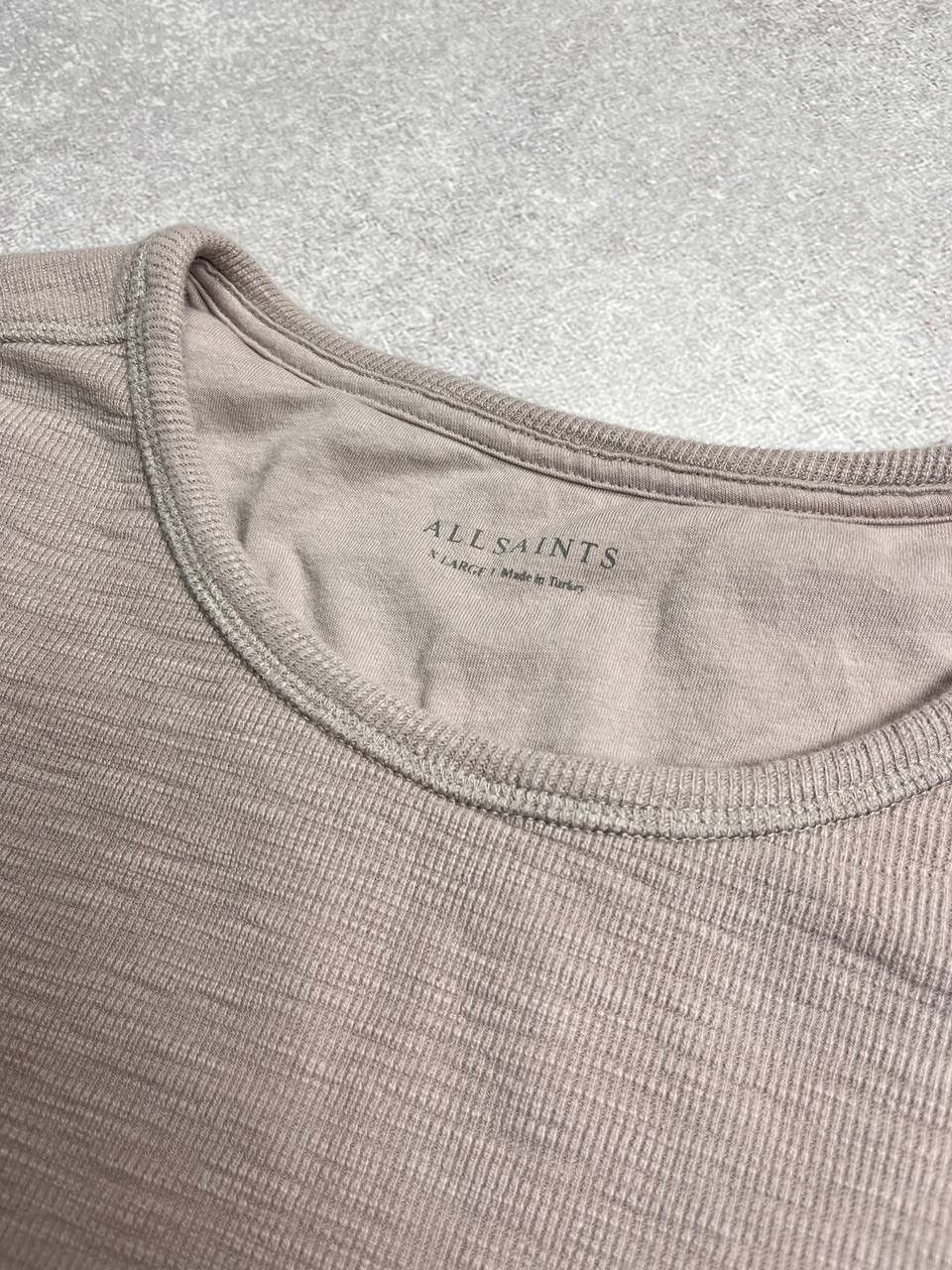 Allsaints × Vintage Vintage Allsaints Waffle Boxy Knit Longsleeve Shirt XL Size US XL / EU 56 / 4 - 4 Thumbnail