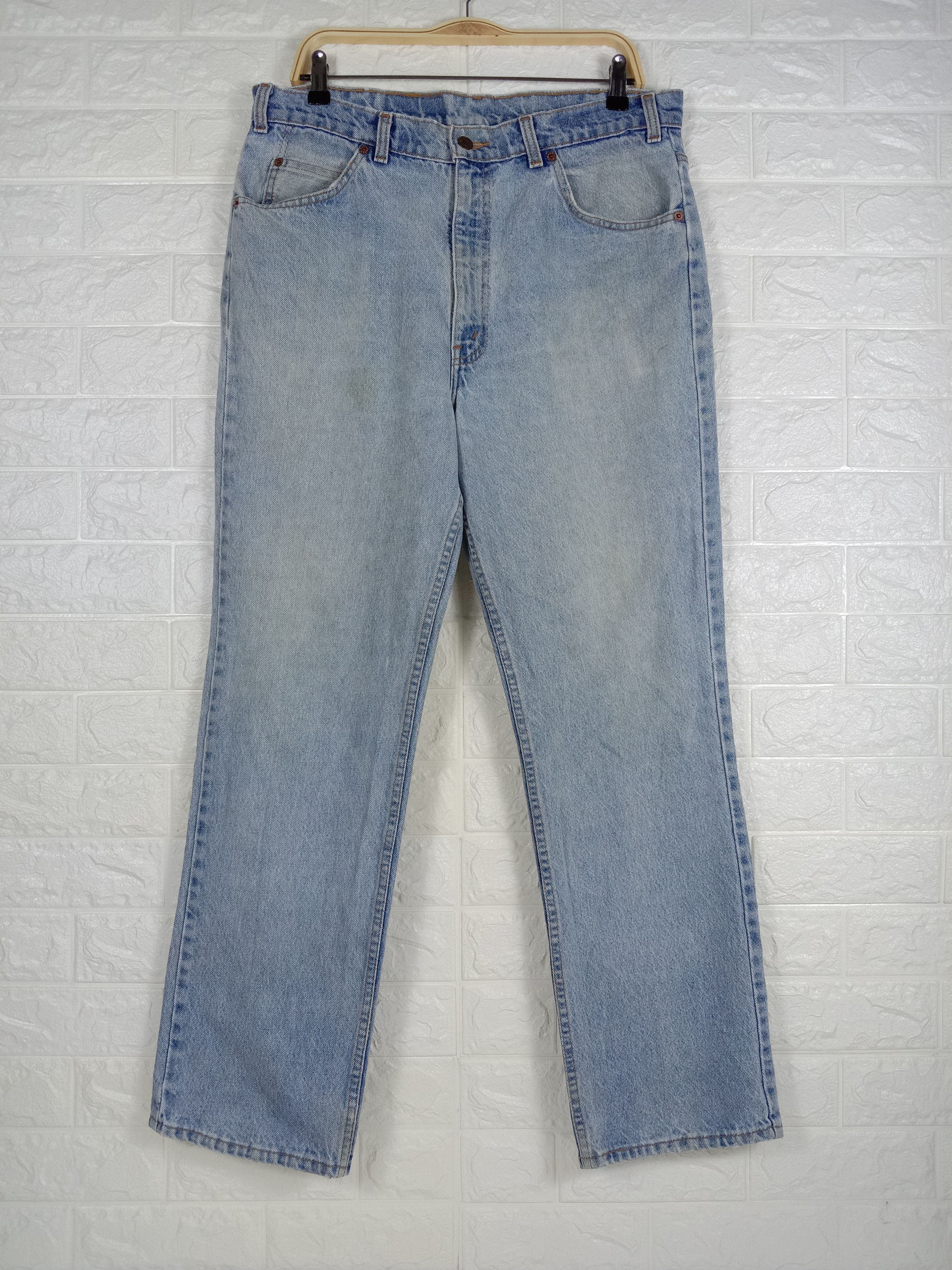 Levi's Vintage 90s Levi's 506 Orange Tab Jeans Light Wash Denim Size US 36 / EU 52 - 1 Thumbnail