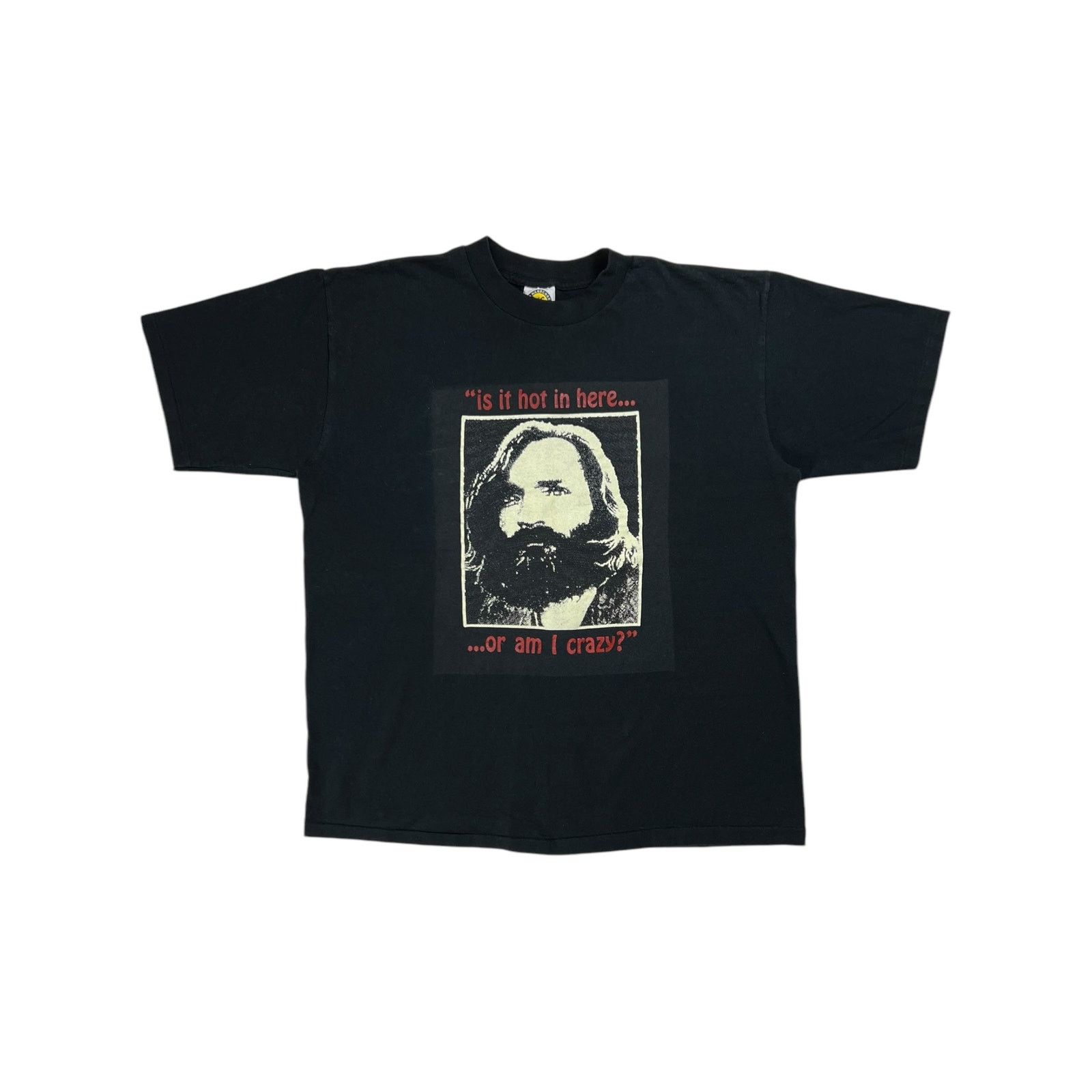 Vintage Vintage 90s Charles Manson am I crazy? tee | Grailed