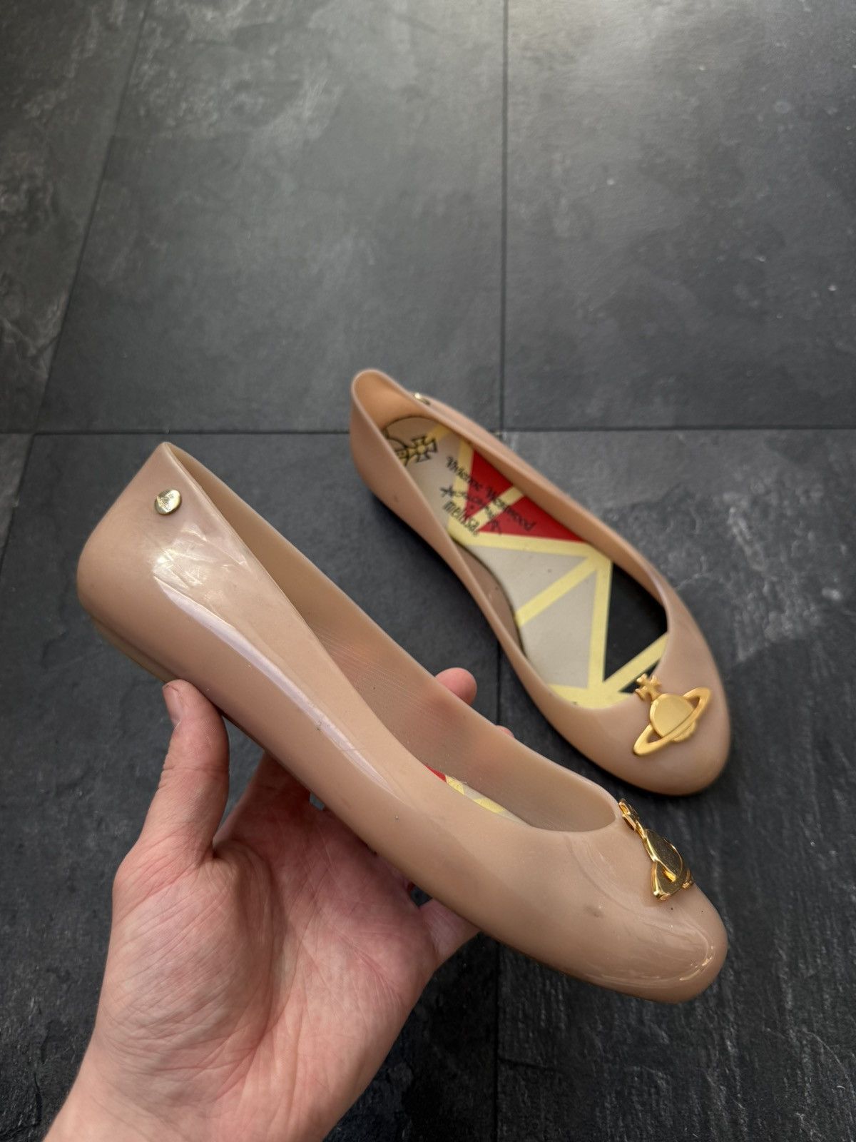 Melissa × Vintage × Vivienne Westwood Vivienne Weastwood Ballet Orb Flats Pump Slip On Size US 8 / IT 38 - 4 Thumbnail