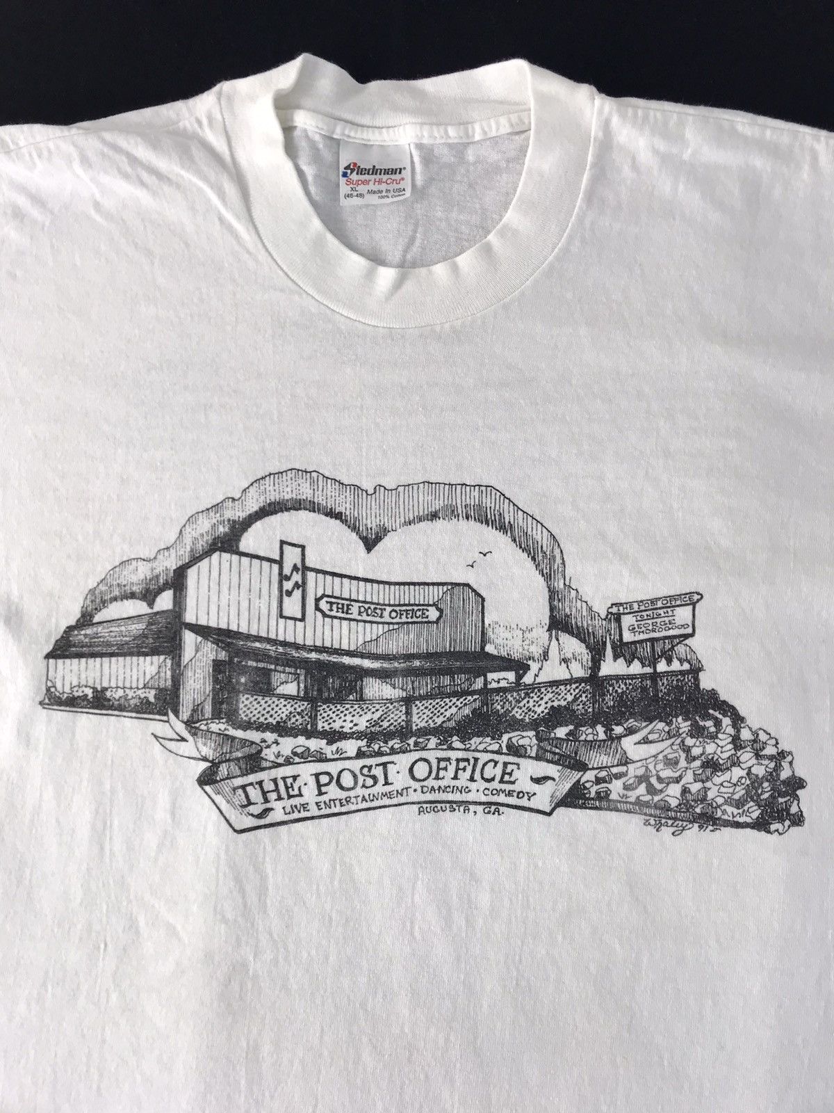Vintage Stedman The Post Office Sketching Art Tee Unisex Wear Size US L / EU 52-54 / 3 - 4 Thumbnail