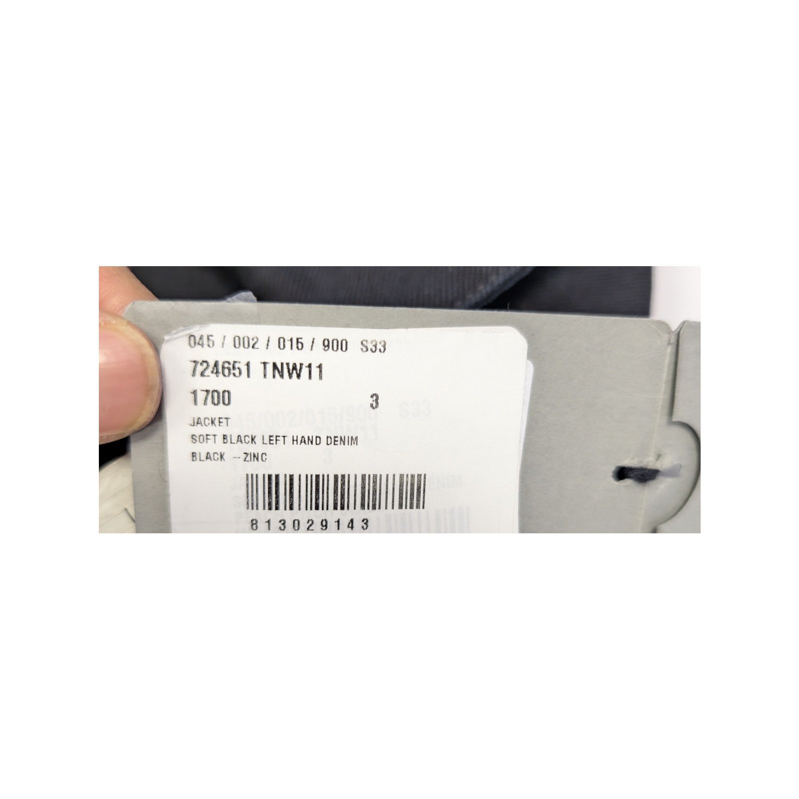 Balenciaga o1rshd1 Soft Black Left Hand Denim Jacket in Black Size US L / EU 52-54 / 3 - 18 Thumbnail
