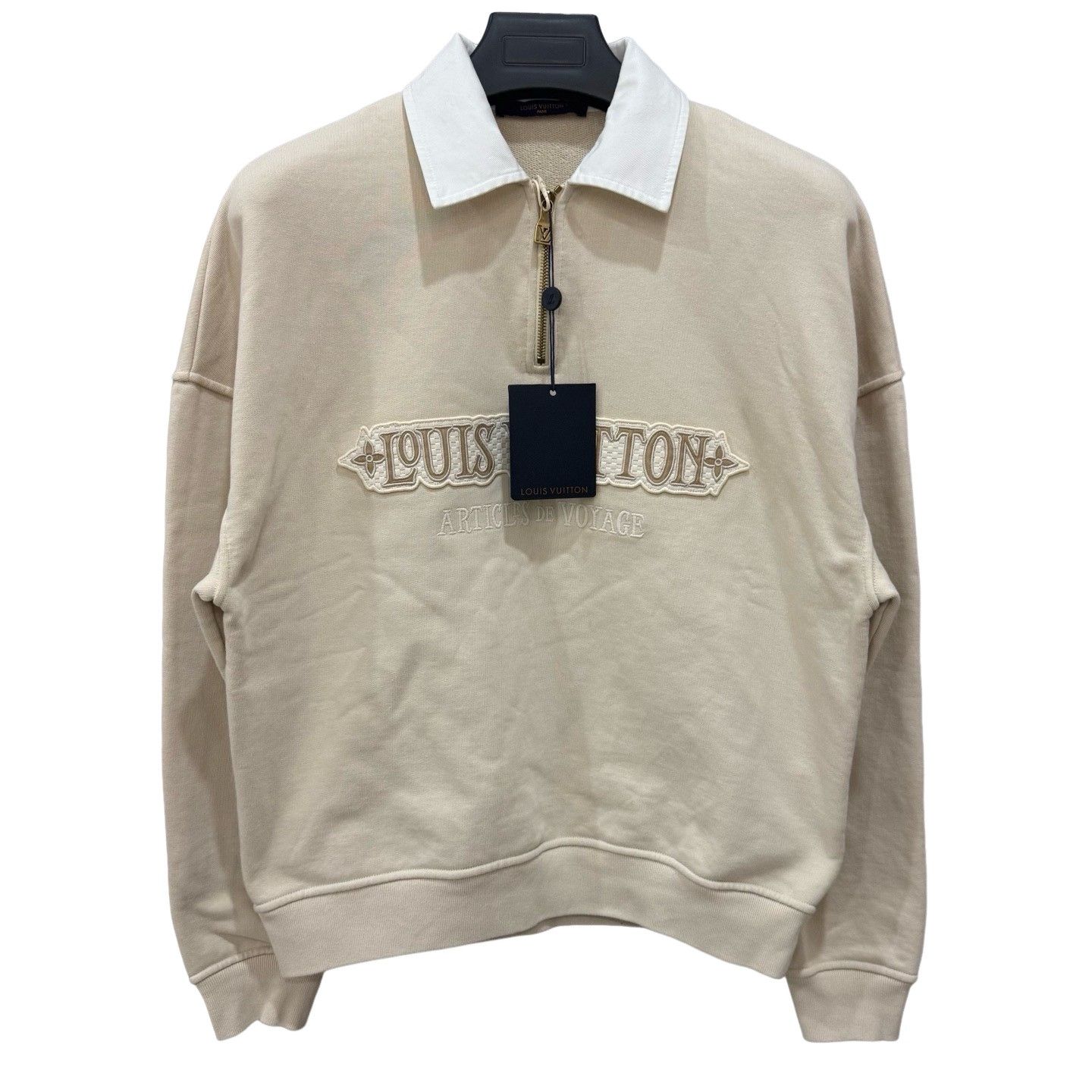 Louis Vuitton Louis Vuitton Embroidered Half-Zip Sweatshirt Size S Size US S / EU 44-46 / 1 - 1 Thumbnail