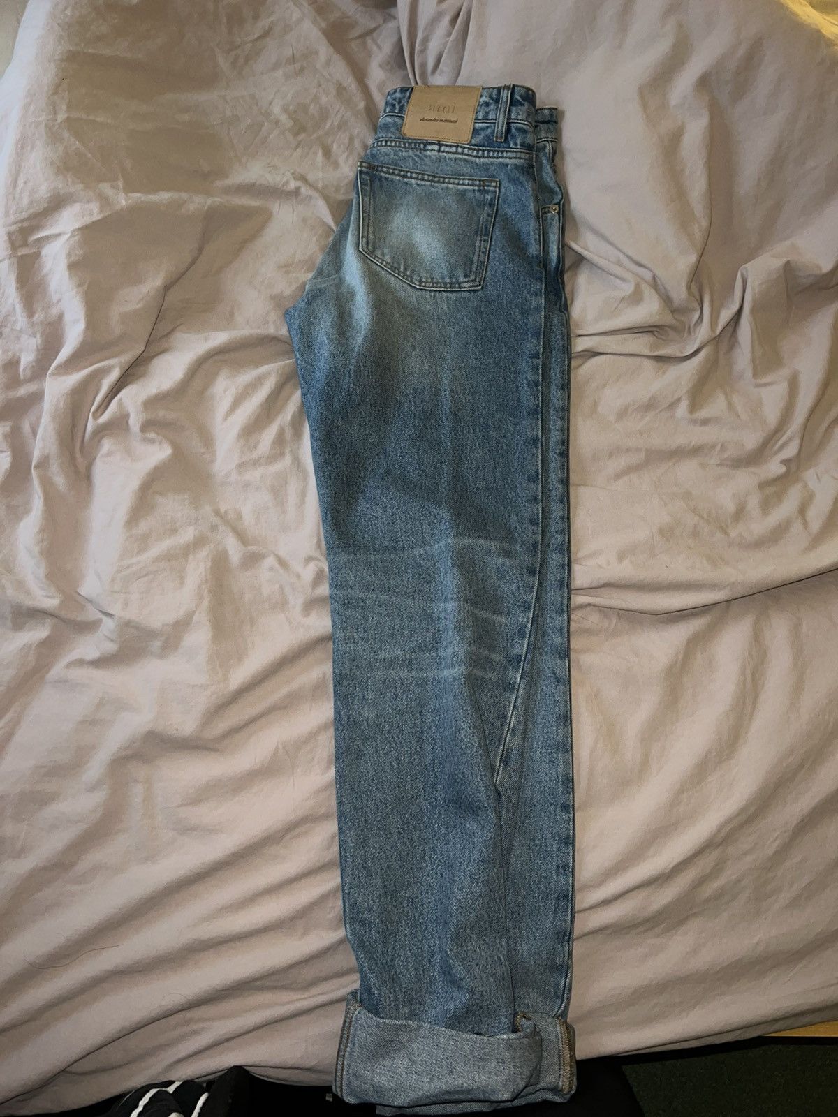 AMI AMI BLUE COTTON CLASSIC FIT JEANS Size US 30 / EU 46 - 8 Thumbnail