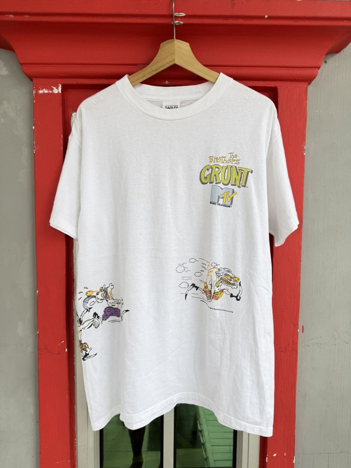 Mtv Rare Vintage 90s The Brothers Grunt by MTV Tee Size US L / EU 52-54 / 3 - 1 Thumbnail