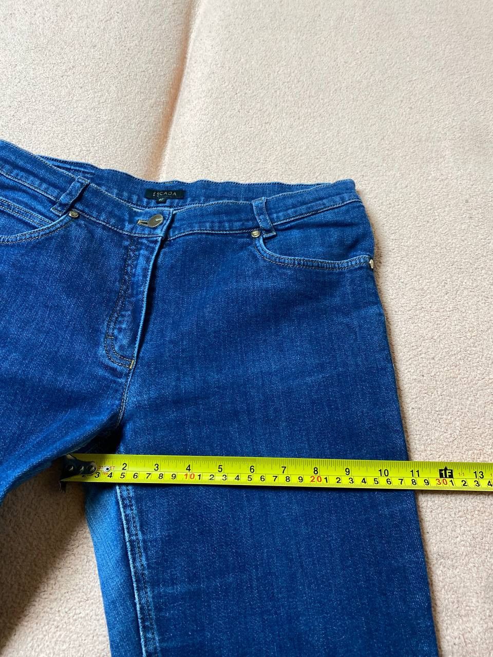 Escada × Vintage Vintage Y2K faded blue washed baggy wide leg jeans Size 40" / US 18 - 12 Thumbnail
