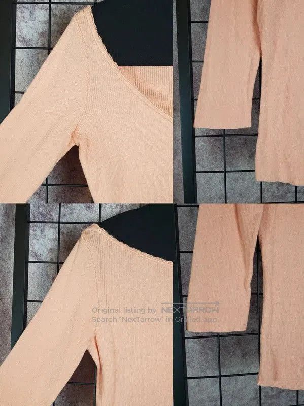 Burberry Burberry Coral Pink Embroidered Logo Long Sleeve Top. Size S / US 4 / IT 40 - 4 Thumbnail