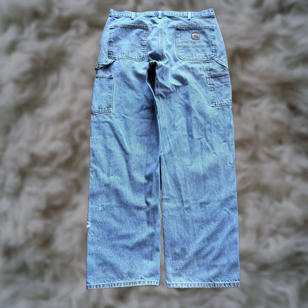 Carhartt VINTAGE Carhartt Jeans Mens 36x32 Blue Carpenter Baggy Denim Workwear Distressed Size US 36 / EU 52 - 1 Thumbnail