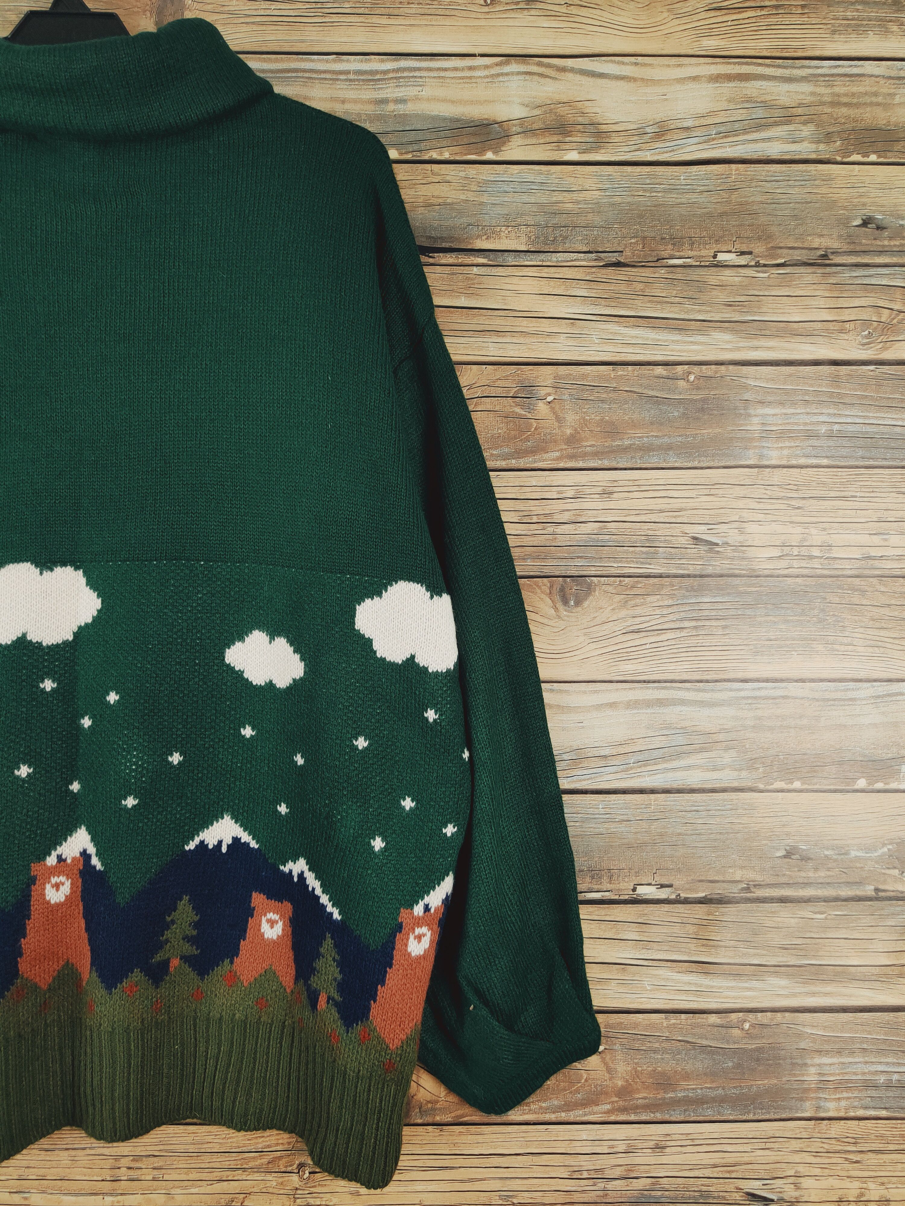 Vintage Rivet & Surge Green Knitwear Sweatshirts #W1233 Size US XL / EU 56 / 4 - 11 Thumbnail