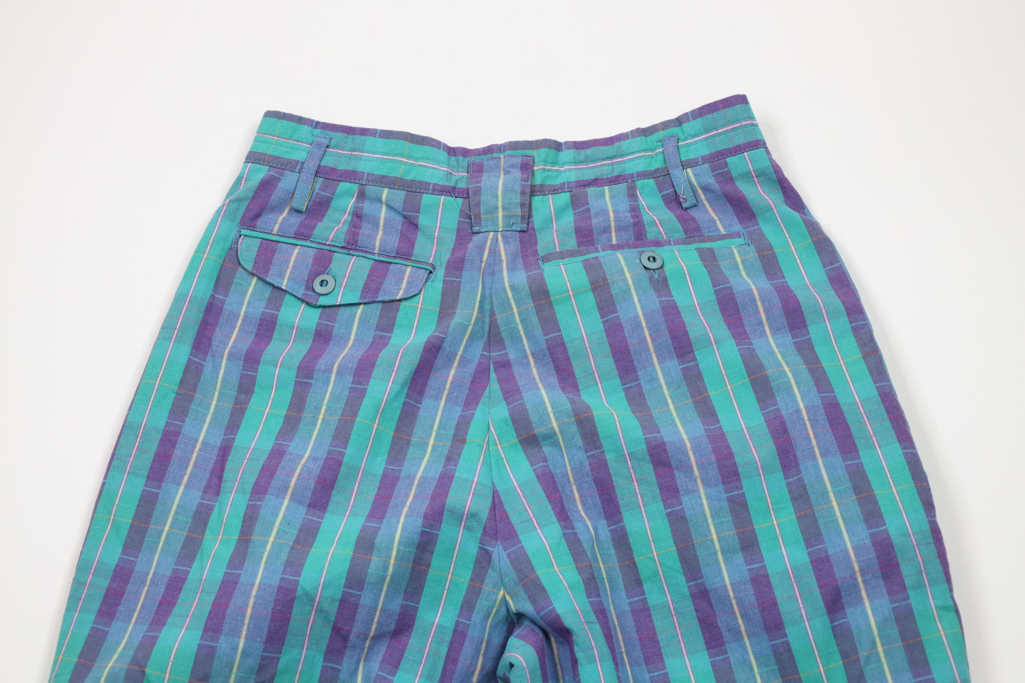 Vintage Vintage 80s 90s Streetwear Pleated Madras Plaid Chino Pants Size 36" / US 14 / IT 50 - 10 Thumbnail