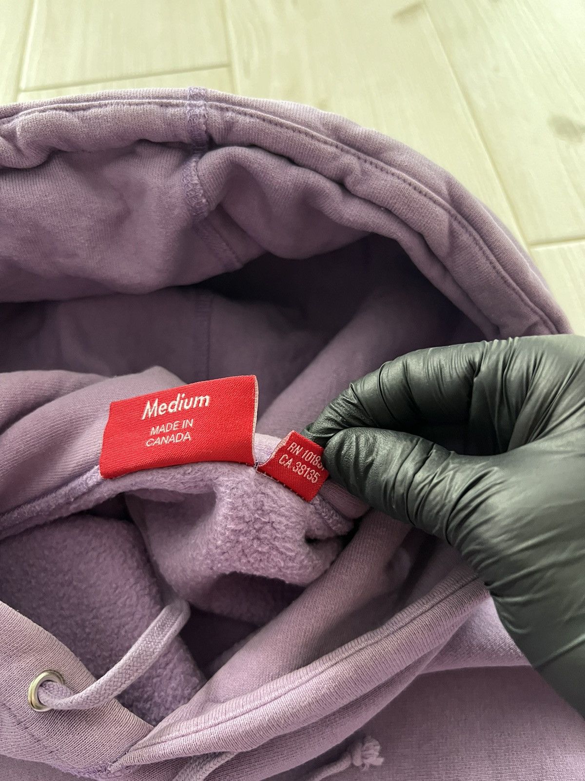 Supreme Supreme Sleeve Embroidery Hooded Sweatshirt Violet Medium Size US M / EU 48-50 / 2 - 16 Thumbnail
