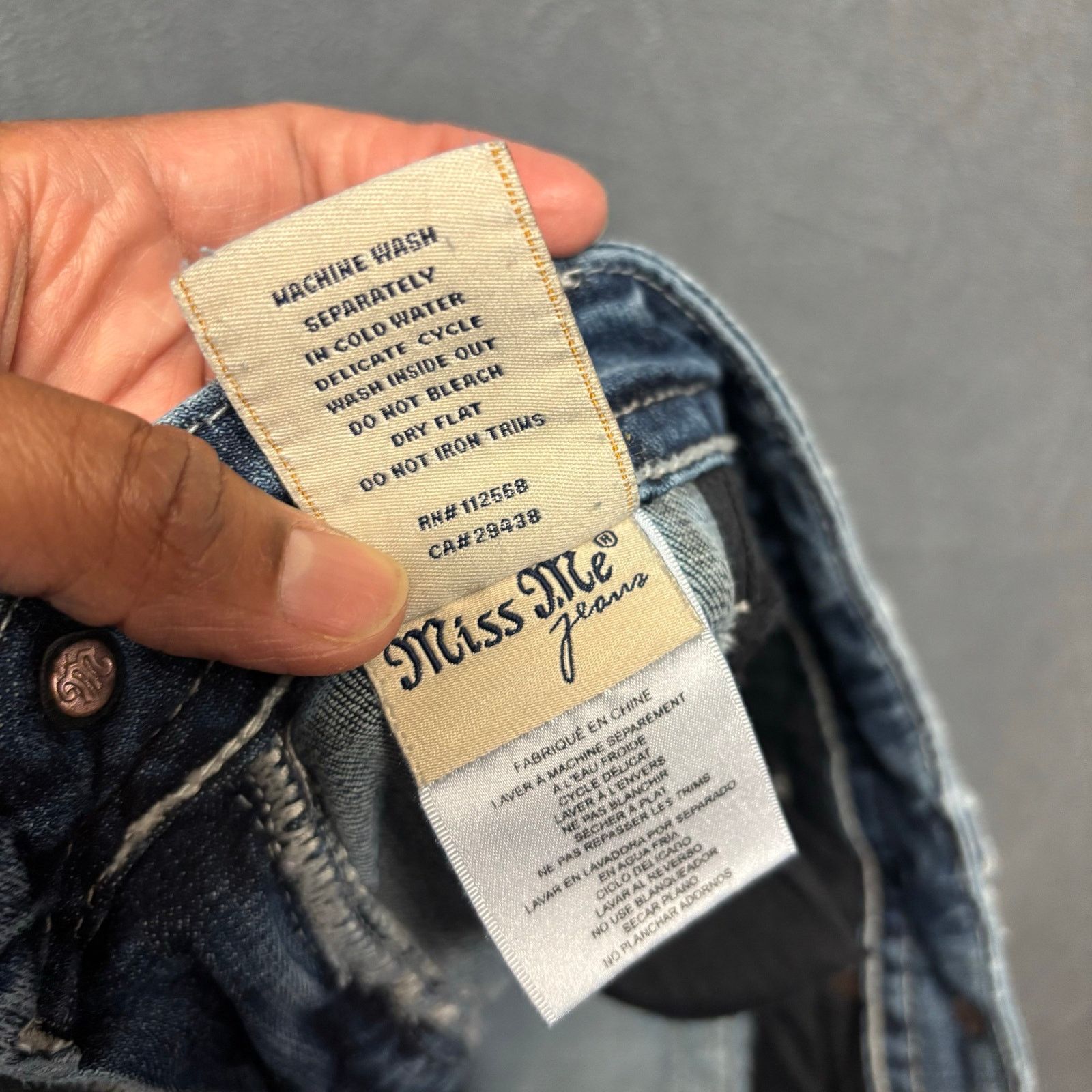 Miss Me Miss Me Studded Embellished Jeans Distress Signature Bootcut Size 30" / US 8 / IT 44 - 17 Thumbnail