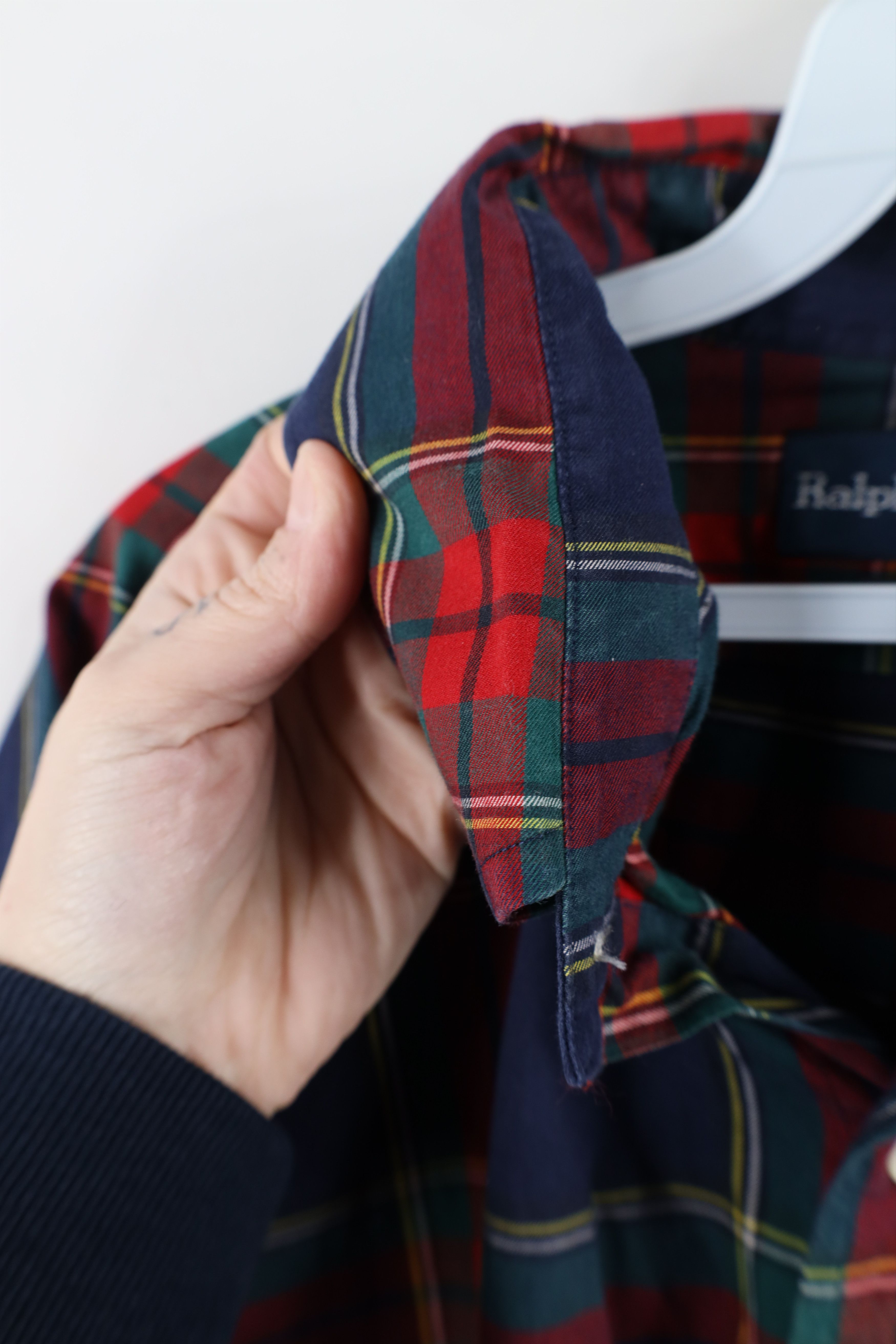 Ralph Lauren × Vintage Vintage 90s Ralph Lauren Fit Rainbow Plaid Button Down Shirt Size US XL / EU 56 / 4 - 7 Thumbnail