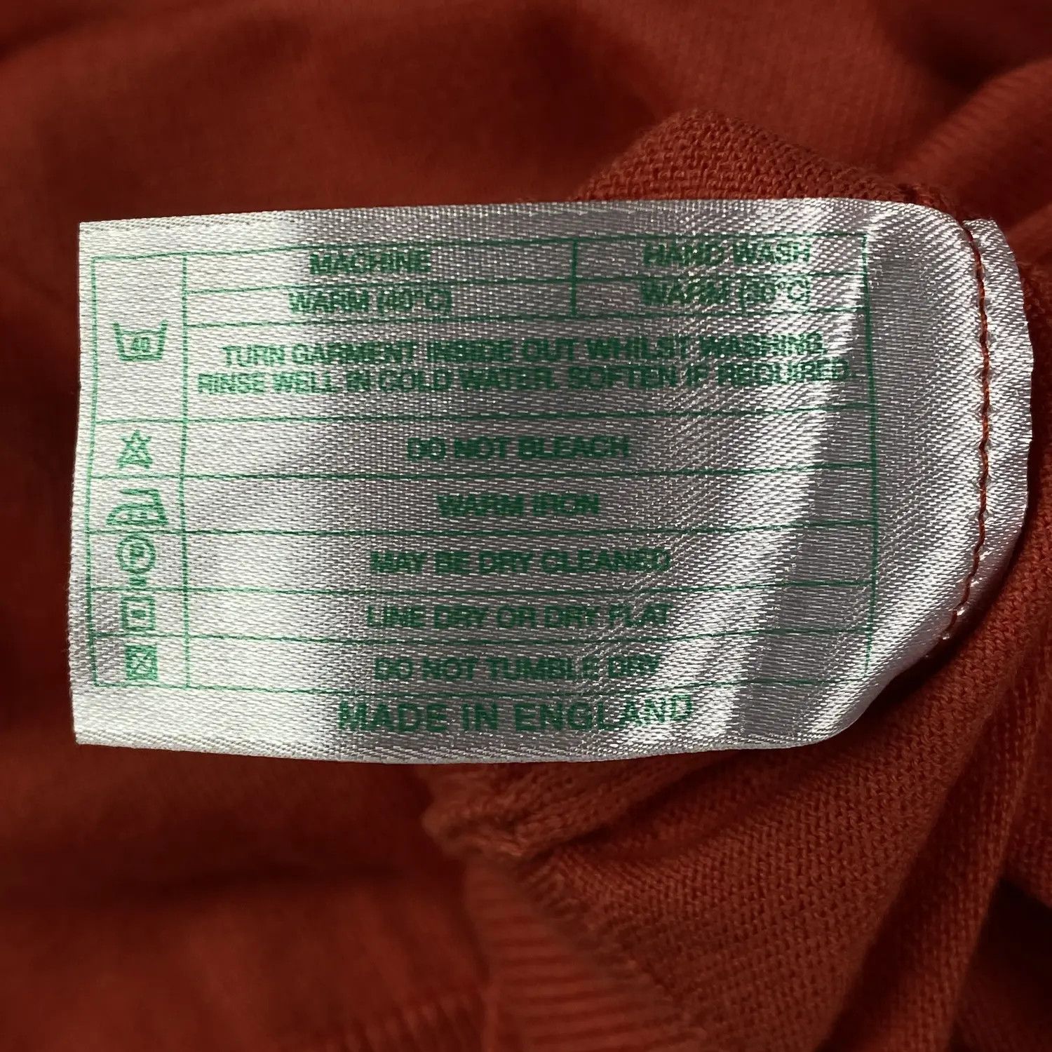 John Smedley Mens Sweater Jumper John Smedley V Neck Size L-XL Orange Size US L / EU 52-54 / 3 - 6 Thumbnail