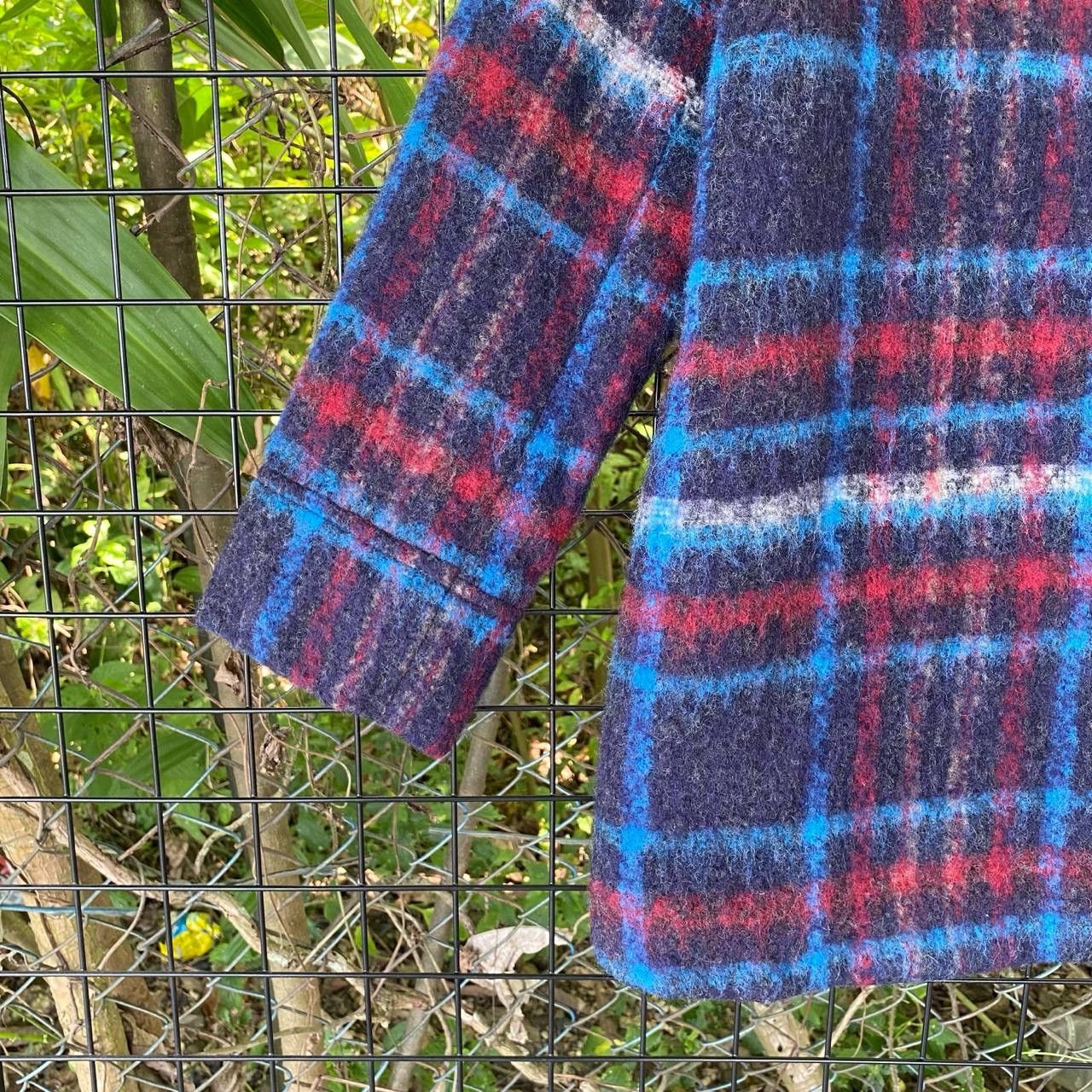 Coeur × Vintage Vintage Ne Shadow Plaid Jacket Size L / US 10 / IT 46 - 3 Thumbnail